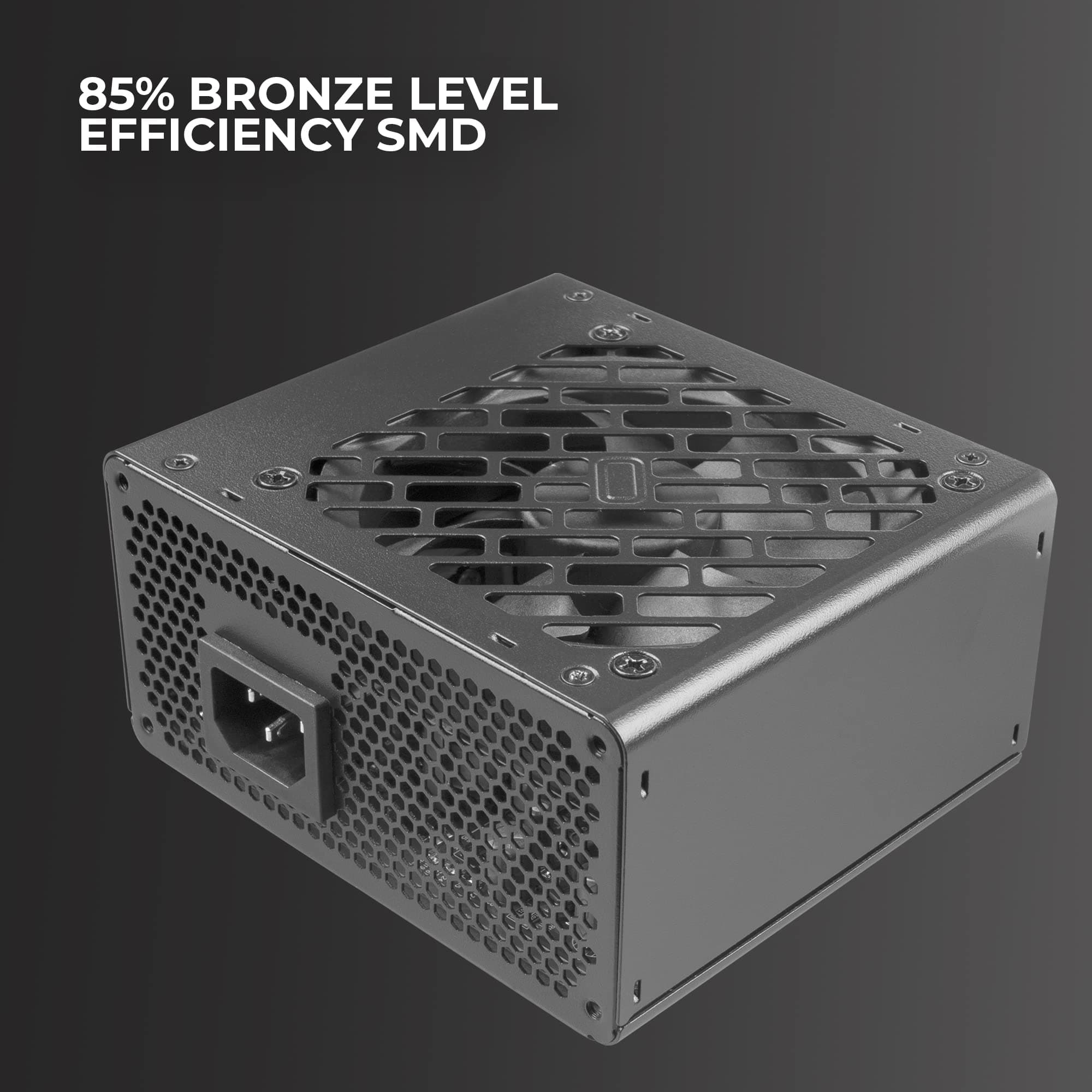 Tacens Anima APSIII500, Netzteil PC SFX 500W, SMD Technologie 85% Bronze 12V, Ultraleiser 9cm Lüfter, Schwarz Bild 3