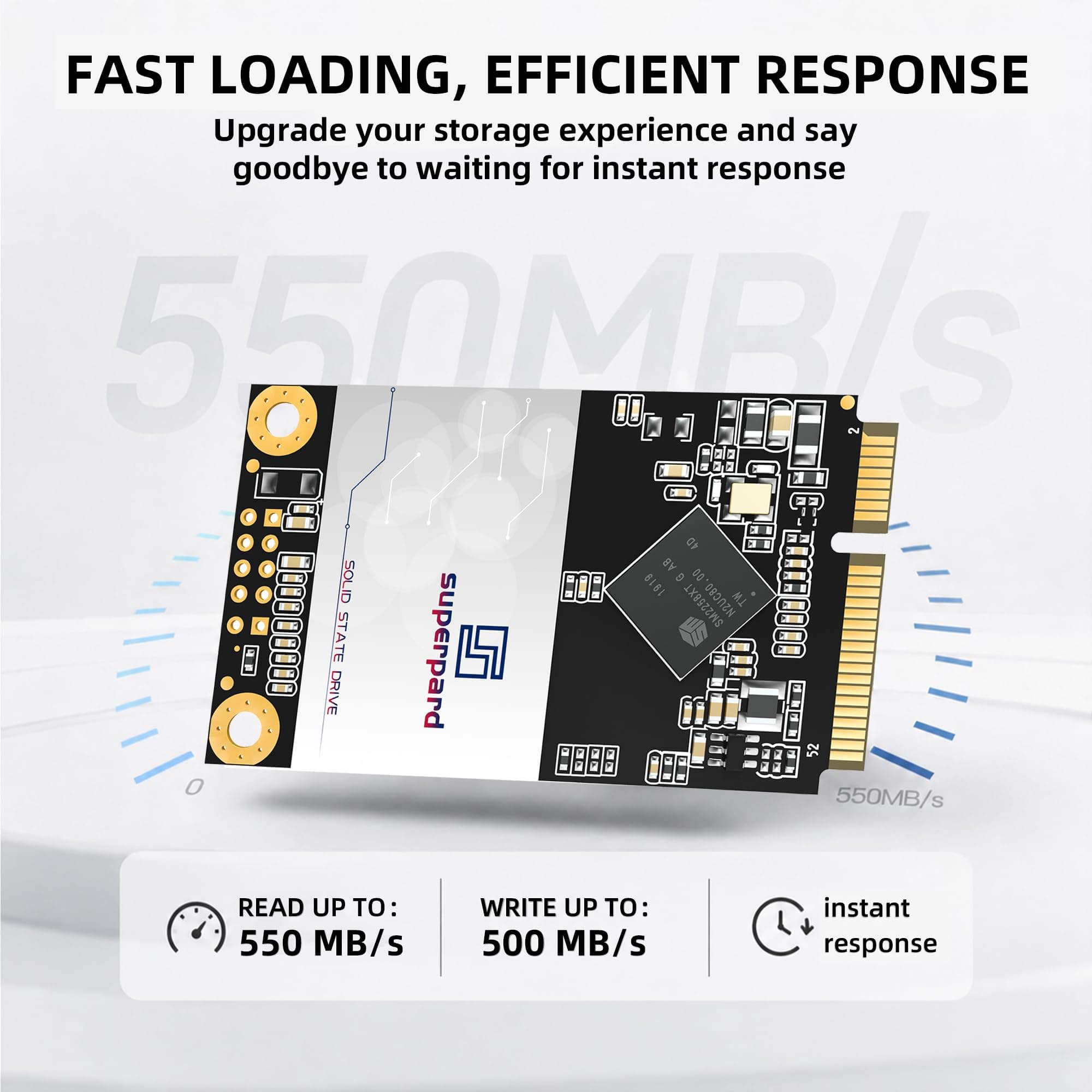 mSATA SSD 64GB 10PACK SATA III, Interne SSD Festplatte, kompatibel mit älteren Laptops und Desktop Bild 3