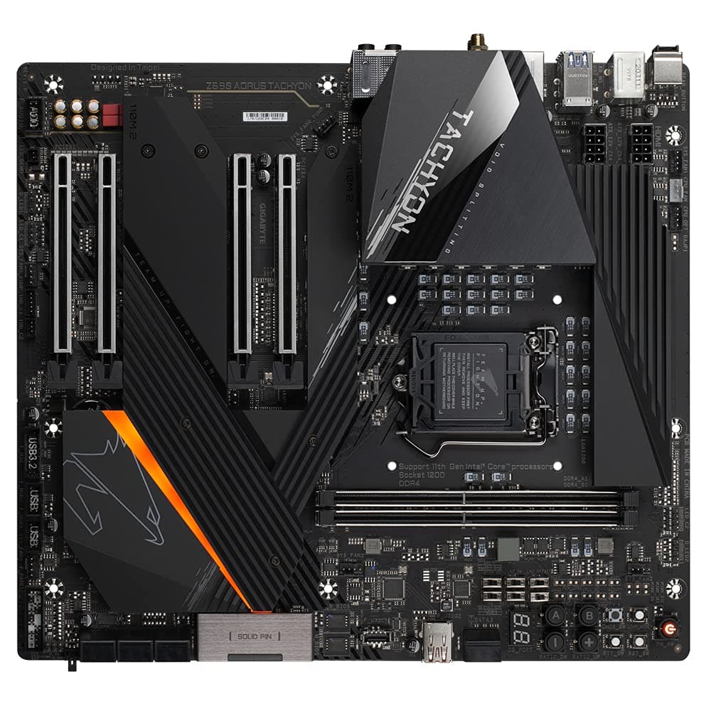 Gigabyte MB GBT Intel 1200 Z590 AORUS Tachyon Cranberry Bild 2