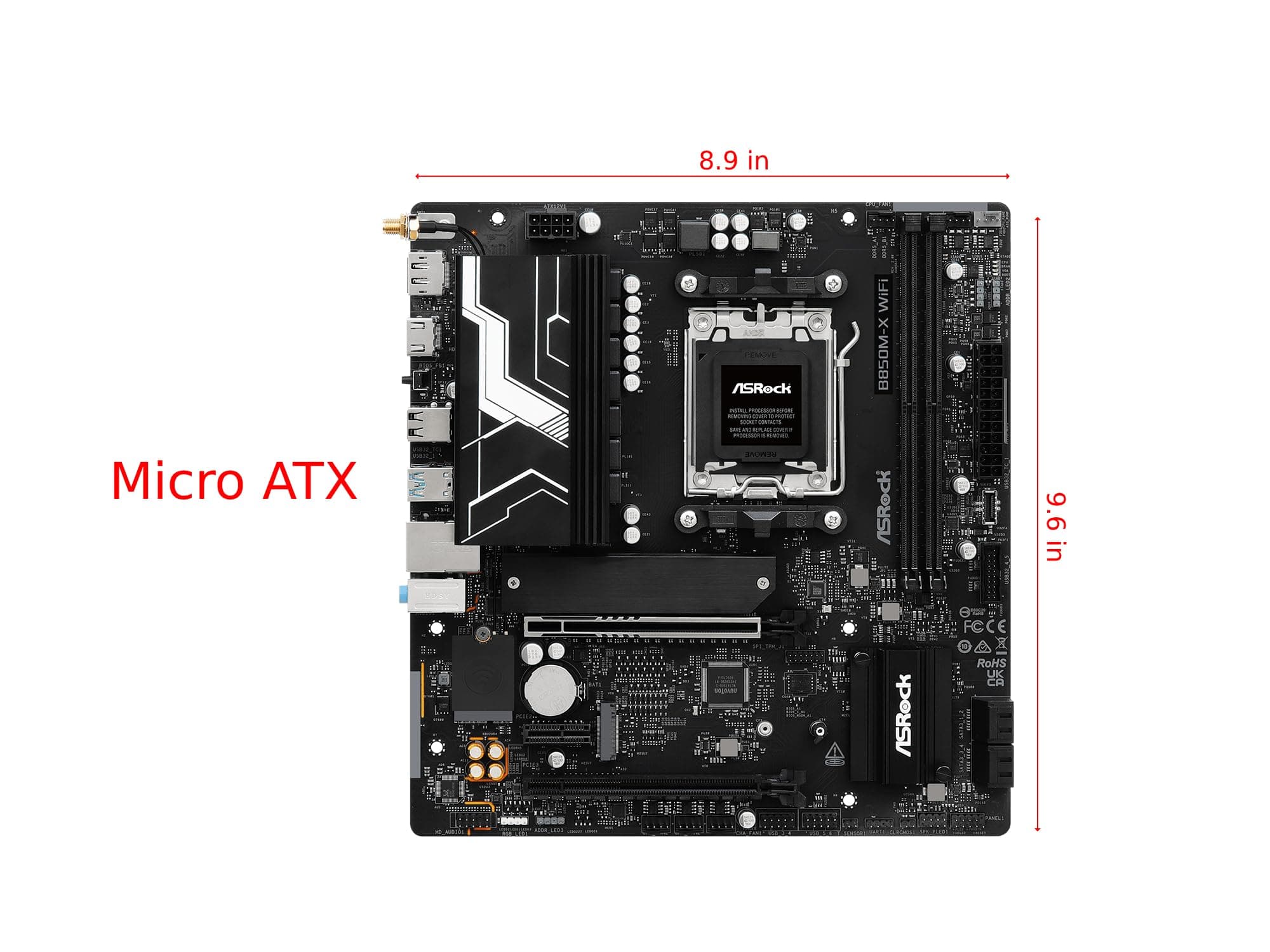 ASRock B850M-X R2.0 AM5 mATX HDMI/DP DDR5 (90-MXBSG0-A0UAYZ) Bild 3