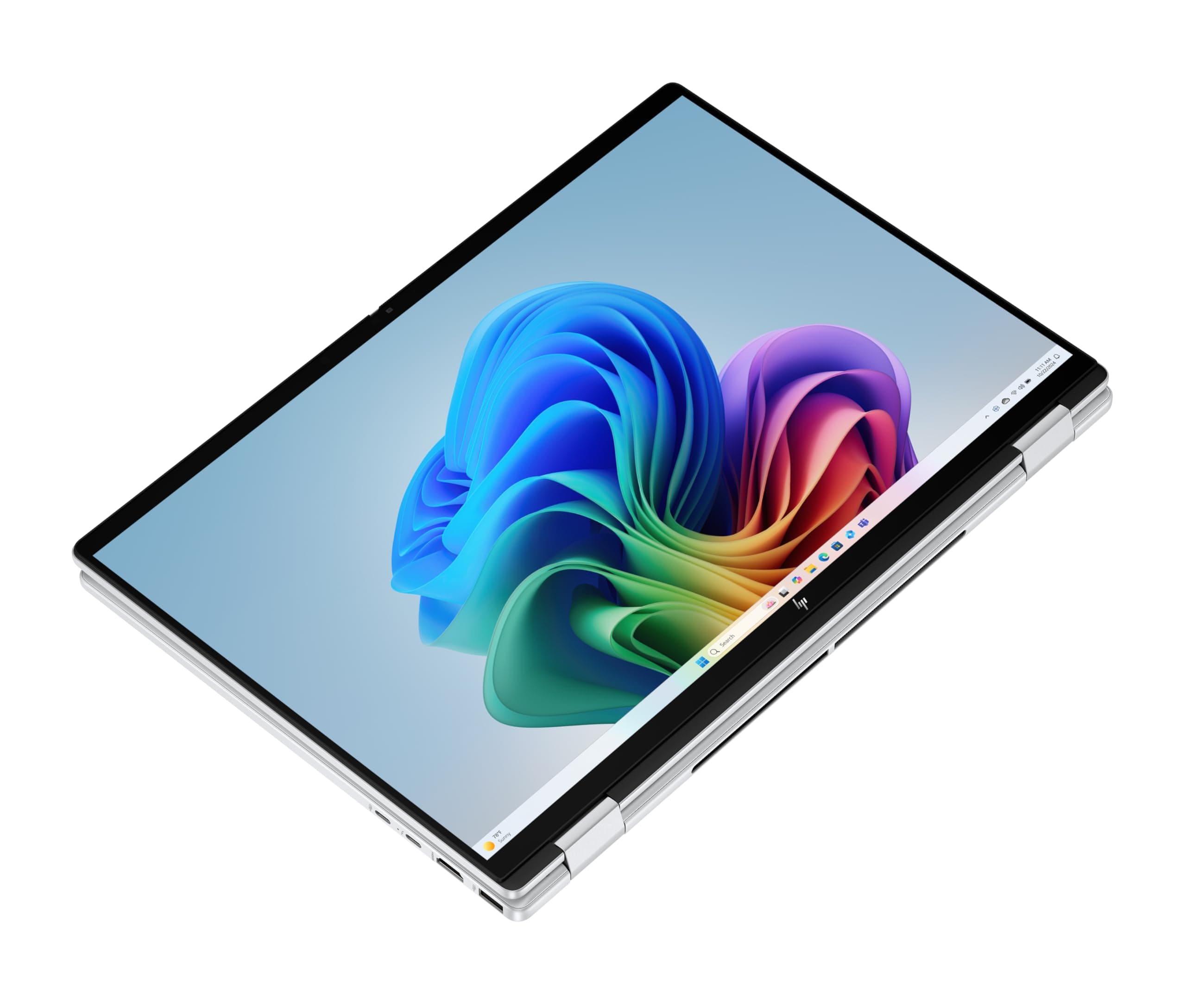 HP OmniBook X Flip 2-in-1 Laptop (16" 2K Touchscreen, Intel Core Ultra 5, Copilot+, 16GB RAM, 1TB, Win11, QWERTZ) - Silber Intel Core Ultra 5 Convertible (Ordner) Bild 7