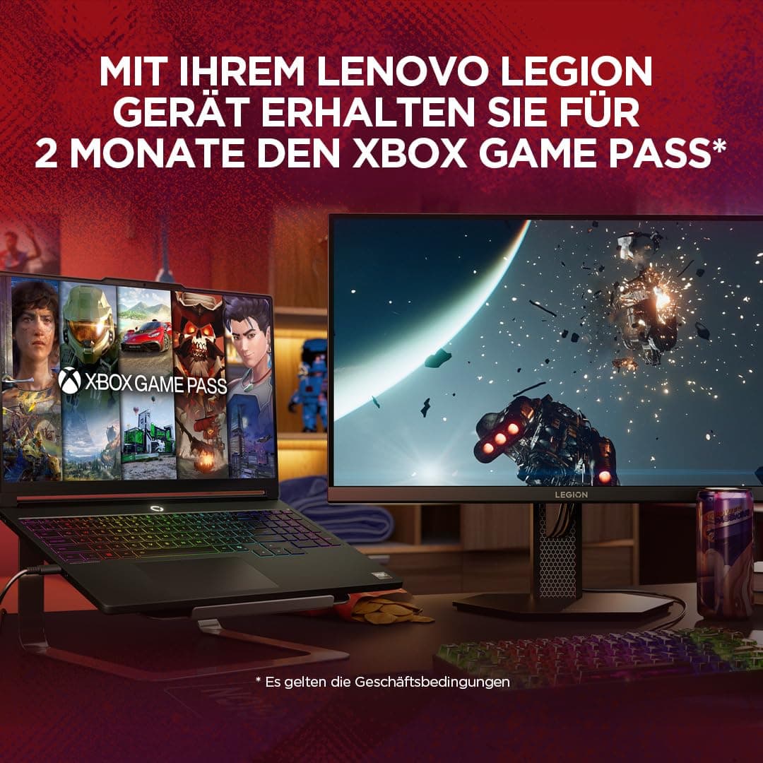 Lenovo Legion 5 Gaming AI Laptop | 15.3" WQXGA OLED 165Hz Display | AMD Ryzen 7 250 | 32GB RAM | 1TB SSD | NVIDIA GeForce RTX 5060 | Windows 11 | QWERTZ | Schwarz | 3 Monate GamePass Bild 7