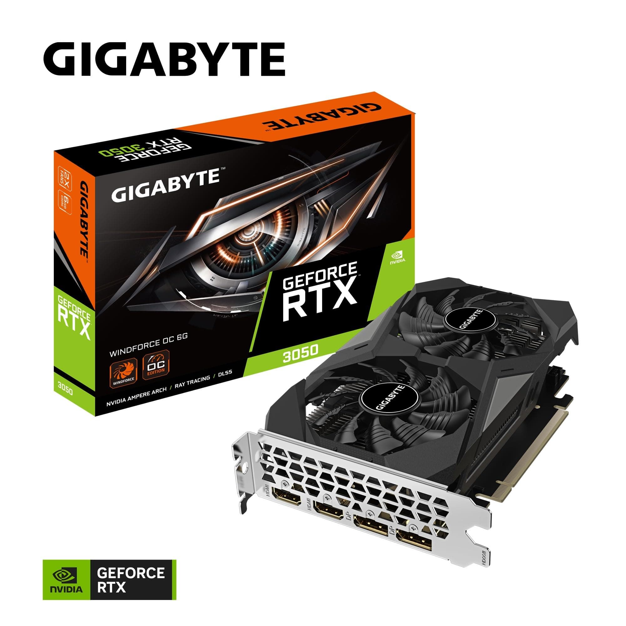 Gigabyte GeForce RTX 3050 WINDFORCE OC 6G NVIDIA 6 GB GDDR6 - GV-N3050WF2OC-6GD Bild 7
