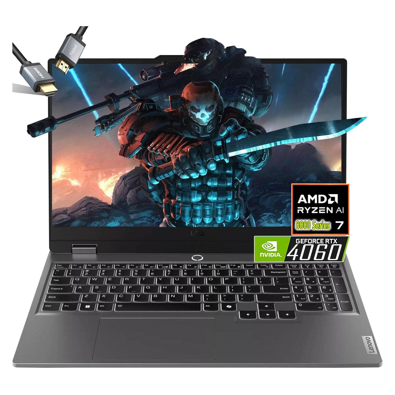 Lenovo LOQ 15 Gaming Laptop - AMD Ryzen 7 8845HS Beat i9-13900H - RTX 4060-15.6 FHD Display G-SYNC - 64GB RAM -2TB PCIe SSD Tastatur mit Hintergrundbeleuchtung - Windows 11 - Gamer PC Creator 64GB RAM| 2TB PCIe SSD
