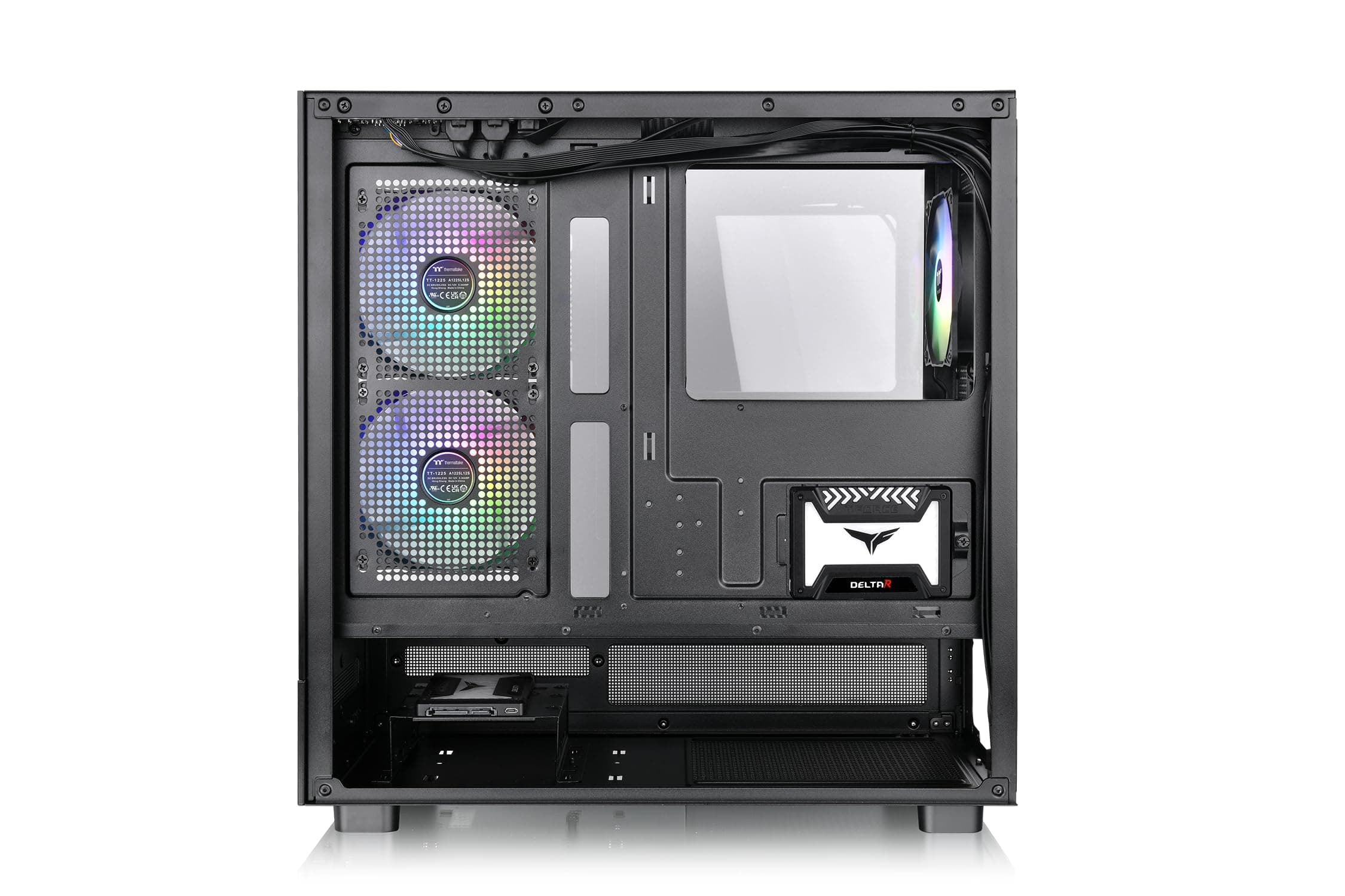 Thermaltake View 270 TG ARGB Plus | Mid‑Tower PC‑Gehäuse mit Tempered Glass & ARGB‑Lüftern | ATX‑Kompatibel | (Schwarz) View 270 Plus Schwarz Bild 3