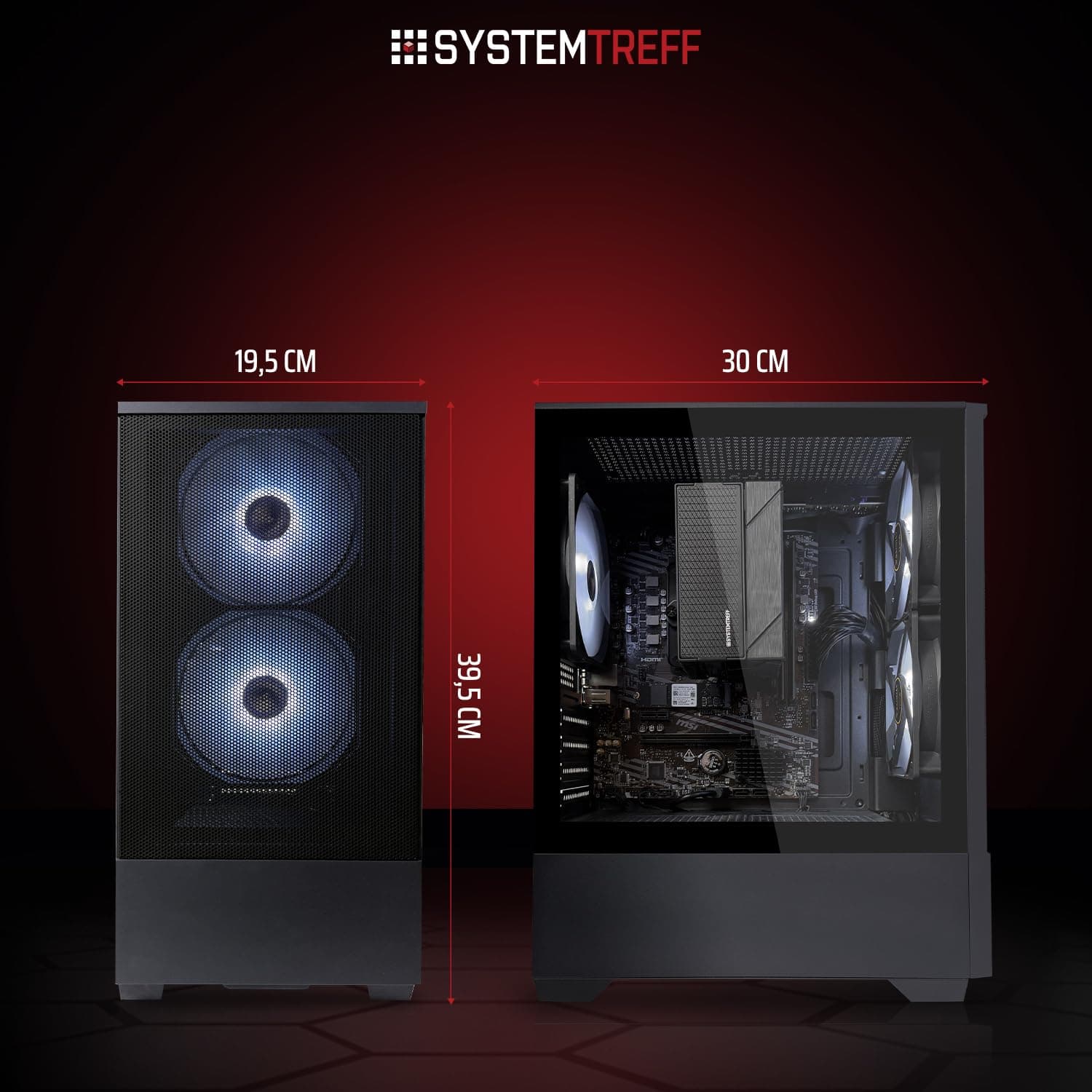 SYSTEMTREFF Basic Gaming PC AMD Ryzen 5 5500 6x4.2GHz | Nvidia RTX 3050 6GB DX12 | 512GB M.2 NVMe | 16GB DDR4 RAM | WLAN Desktop Computer Rechner für Gamer, Zocker & Streamer Bild 7