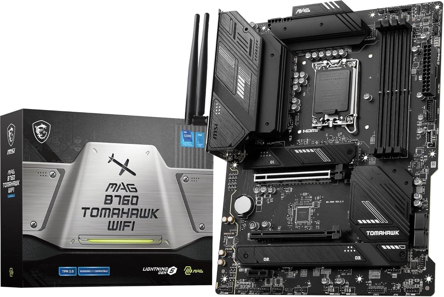 MSI MAG B760 Tomahawk WiFi Mainboard + Intel® Core™ i9-14900KF Prozessoren 24 cores MAG B760 TOMAHAWK WIFI i9-14900KF Bild 3