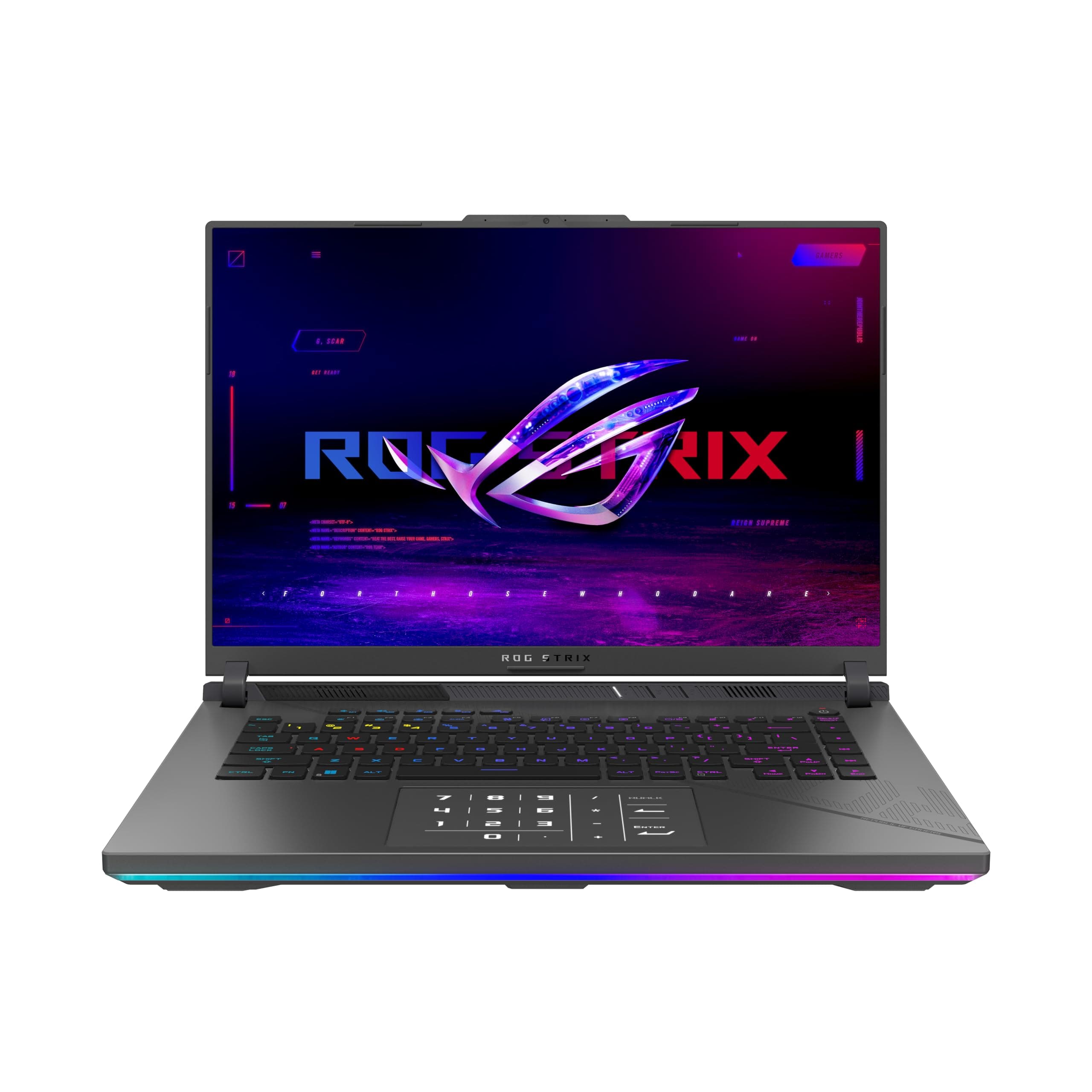 ASUS ROG Strix G16 G614JV Gaming Laptop | 16" WUXGA 165Hz 16:10 IPS Display | Intel Core i7-13650HX | 16GB RAM | 1TB SSD | NVIDIA RTX 4060 | Win11 Home | QWERTZ | Ecplise Gray Intel Core i7-13650HX | 16GB RAM | 1TB SSD | NVIDIA RTX 4060 16"