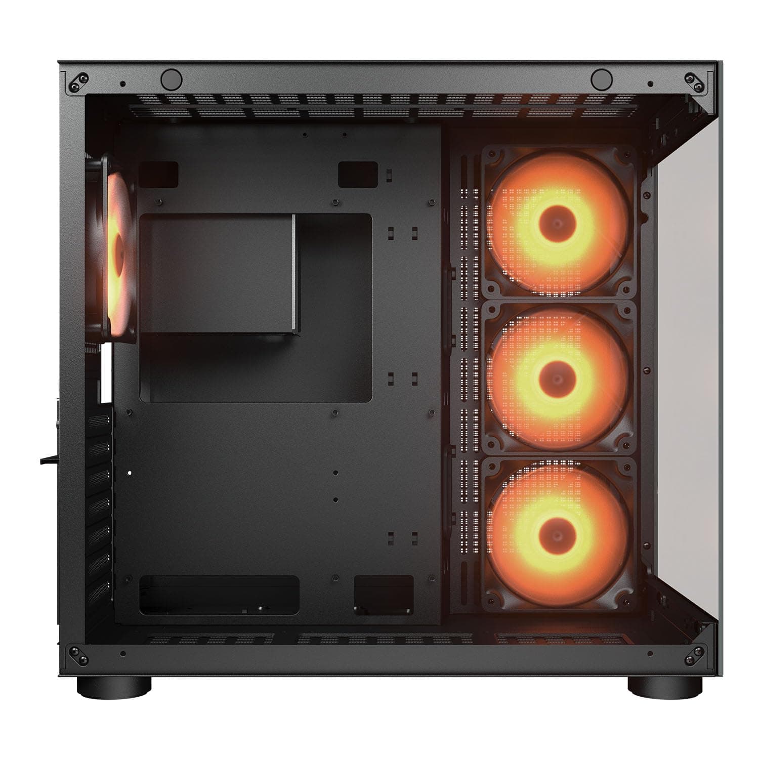 Cougar Cube Midi-Tower-Gehäuse aus gehärtetem Glas, FV150 ARGB, Schwarz Bild 7