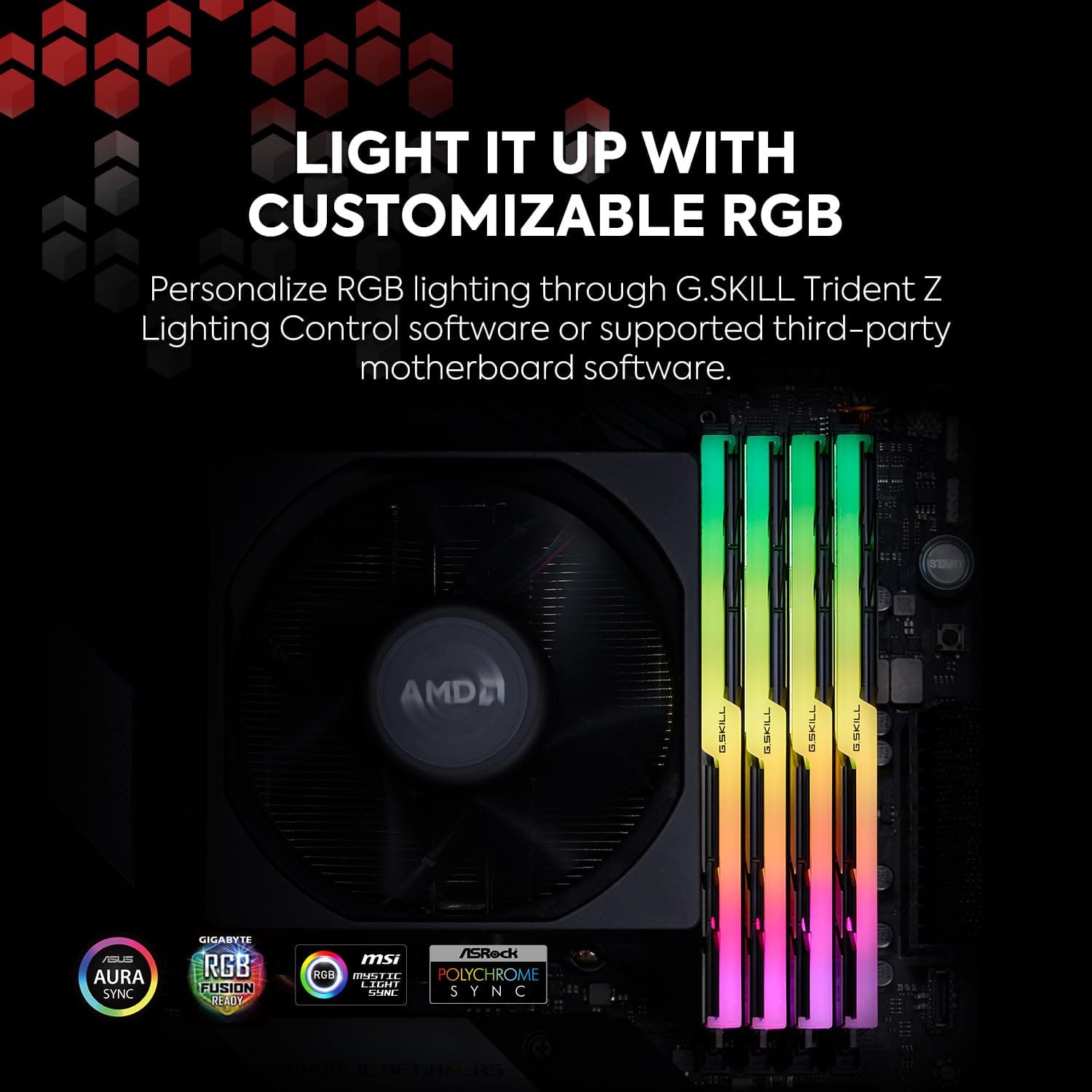 G.SKILL 32GB Trident Z Neo DDR4 3600MHz PC4-28800 CL18 RGB Dual Channel Kit (2X 16GB) Bild 5