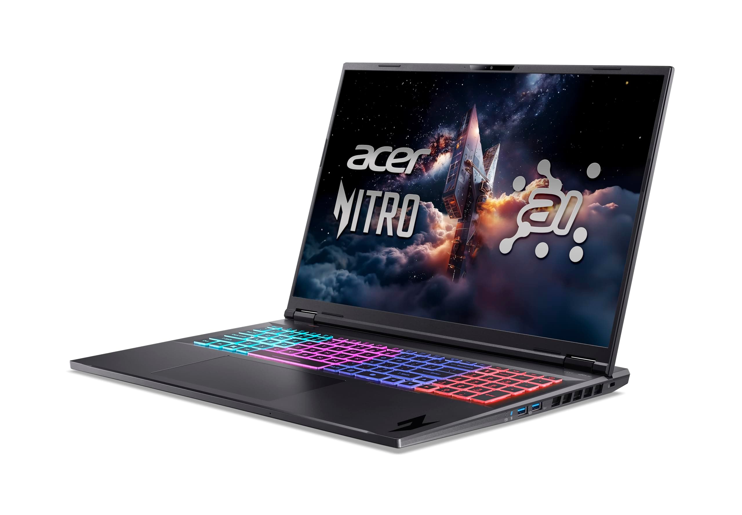 Acer, Nitro 18 AI, Gaming Laptop, 18 Zoll, WQXGA 165 Hz IPS Display, AMD Ryzen AI 9 365, 32 GB RAM, 2 TB SSD, NVIDIA GeForce RTX 5060, Windows 11 Home, Schwarz, AN18-61 Bild 3