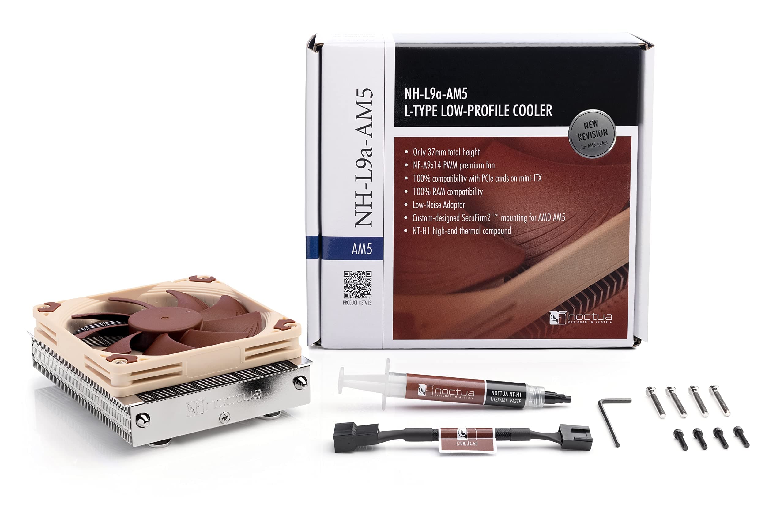 Noctua NH-L9a-AM5, Premium Low-profile Kühler für AMD AM5 (Braun) Bild 7