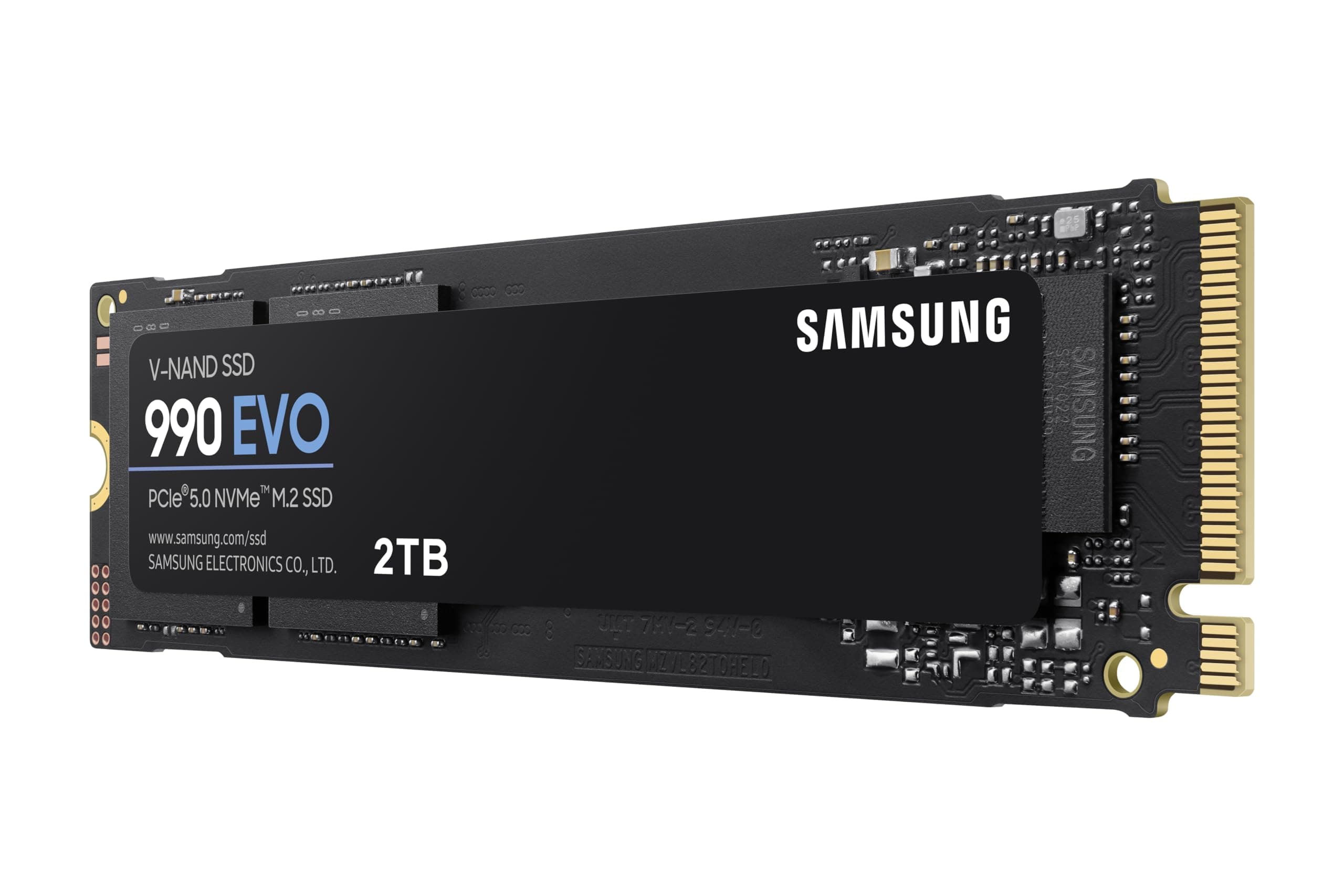 Samsung 990 EVO NVMe M.2 SSD 1 TB, PCIe 4.0 x4 / PCIe 5.0 x2, NVMe 2.0 (2280), 5.000 MB/s Lesen, 3.200 MB/s Schreiben, Interne SSD für Gaming und Grafikbearbeitung, MZ-V9E1T0BW Bild 4