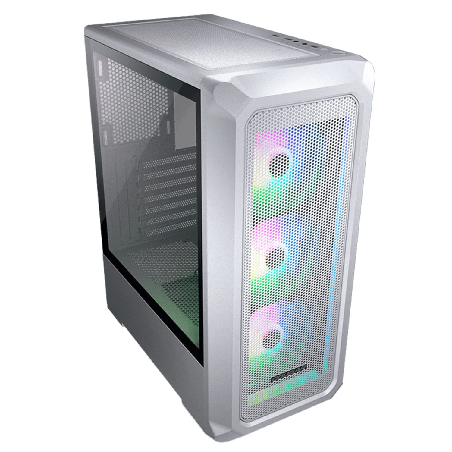 COUGAR Archon 2 Mesh RGB Weiß Elegant ARGB Mid Tower Gehäuse mit leistungsstarken Netzeinlässen Bild 3