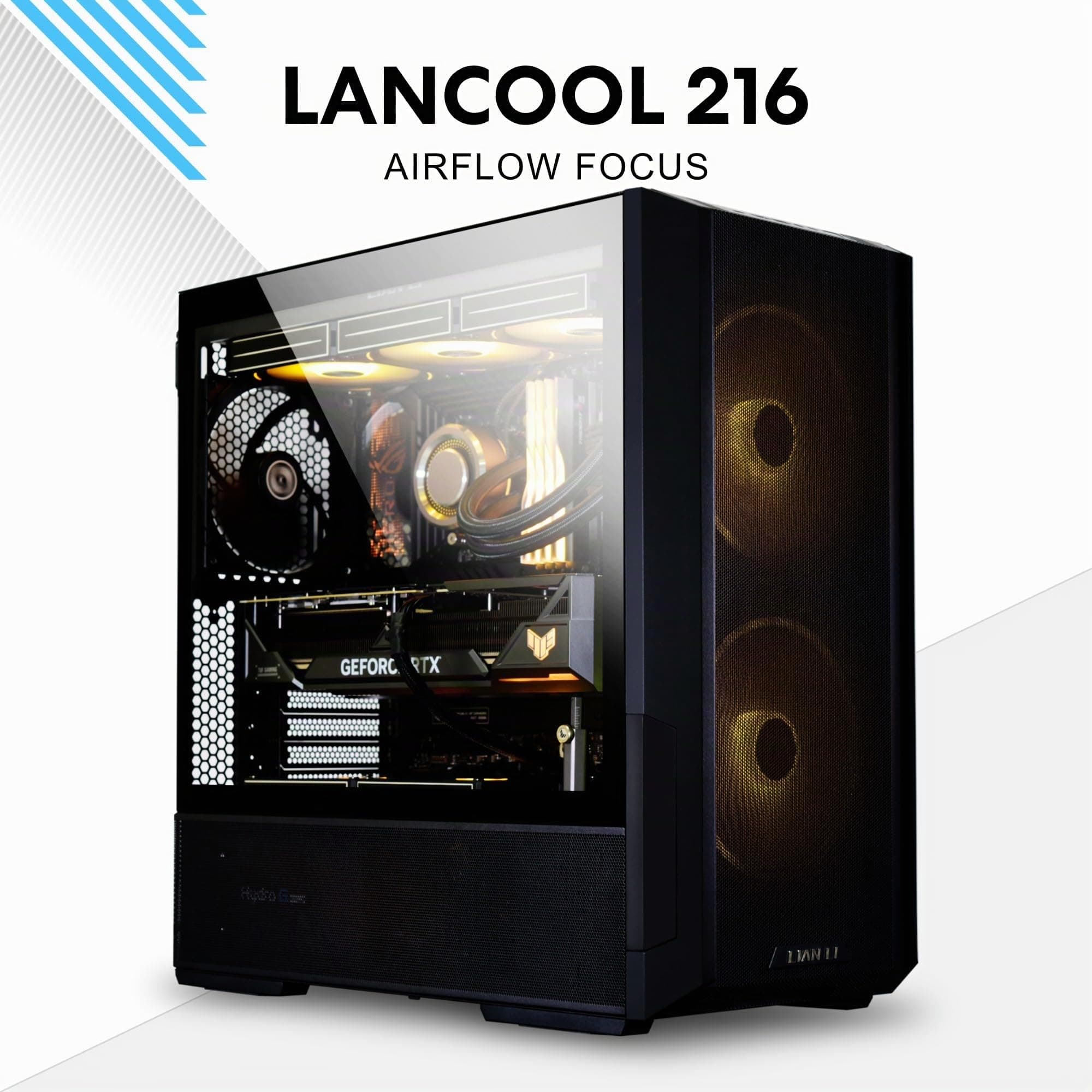 Lian Li Lancool 216 Midi Tower Trasparente, Bianco (lian Li Lancool 216 Rgb MiD-Tower Pc Case - White) 216 White RGB Bild 3