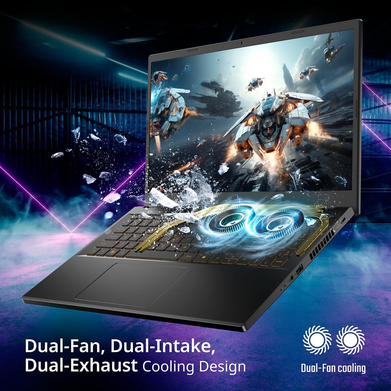 Acer Nitro V Gaming Laptop | Intel Core i9-13900H Prozessor | NVIDIA GeForce RTX 5060 Laptop GPU | 15,6 Zoll FHD IPS 165Hz Display | 16GB DDR4 | 1TB Gen 4 SSD | Wi-Fi 6 | Hintergrundbeleuchtung KB | Bild 6