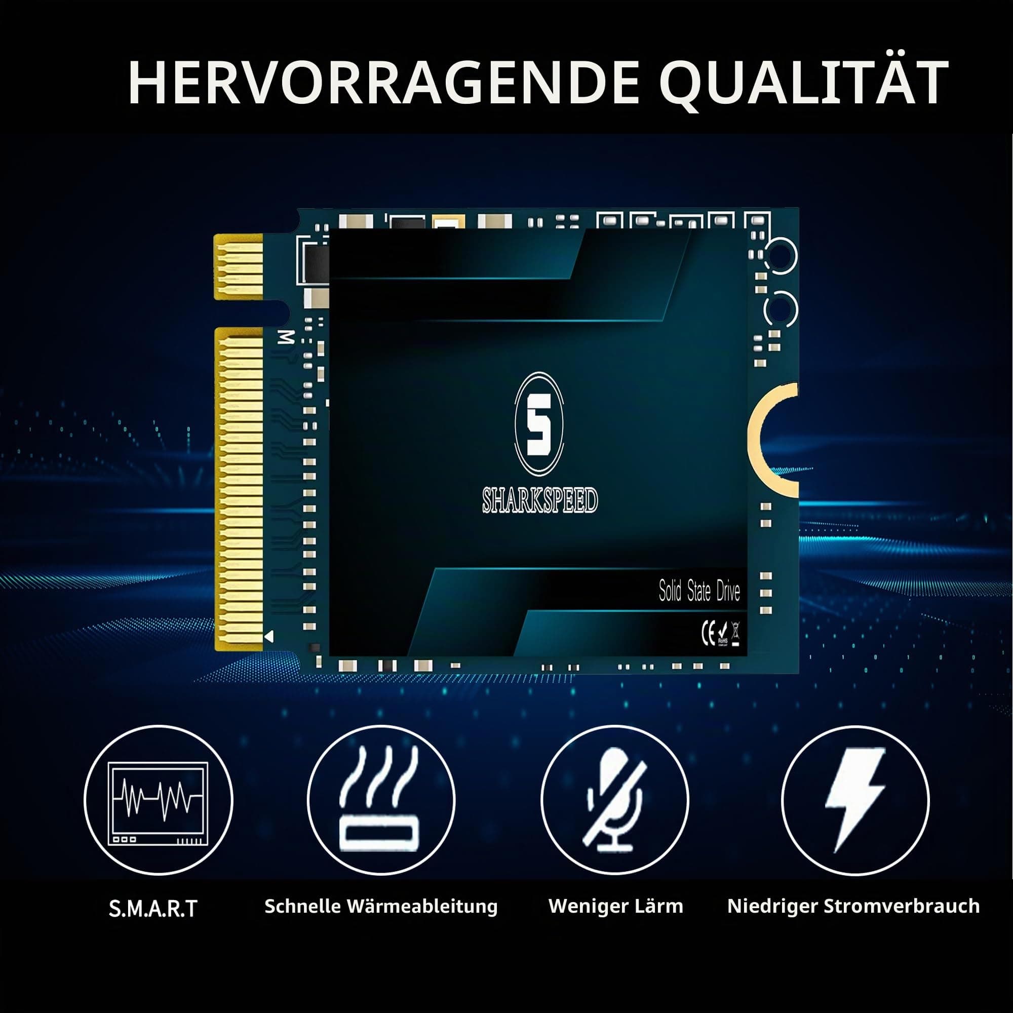 SSD M.2 2230 128 GB 30 mm NVME PCIe Gen3.0x4 für Steam Deck, Surface Pro, ROG Ally, GPD, Ultrabook, Laptop Bild 4