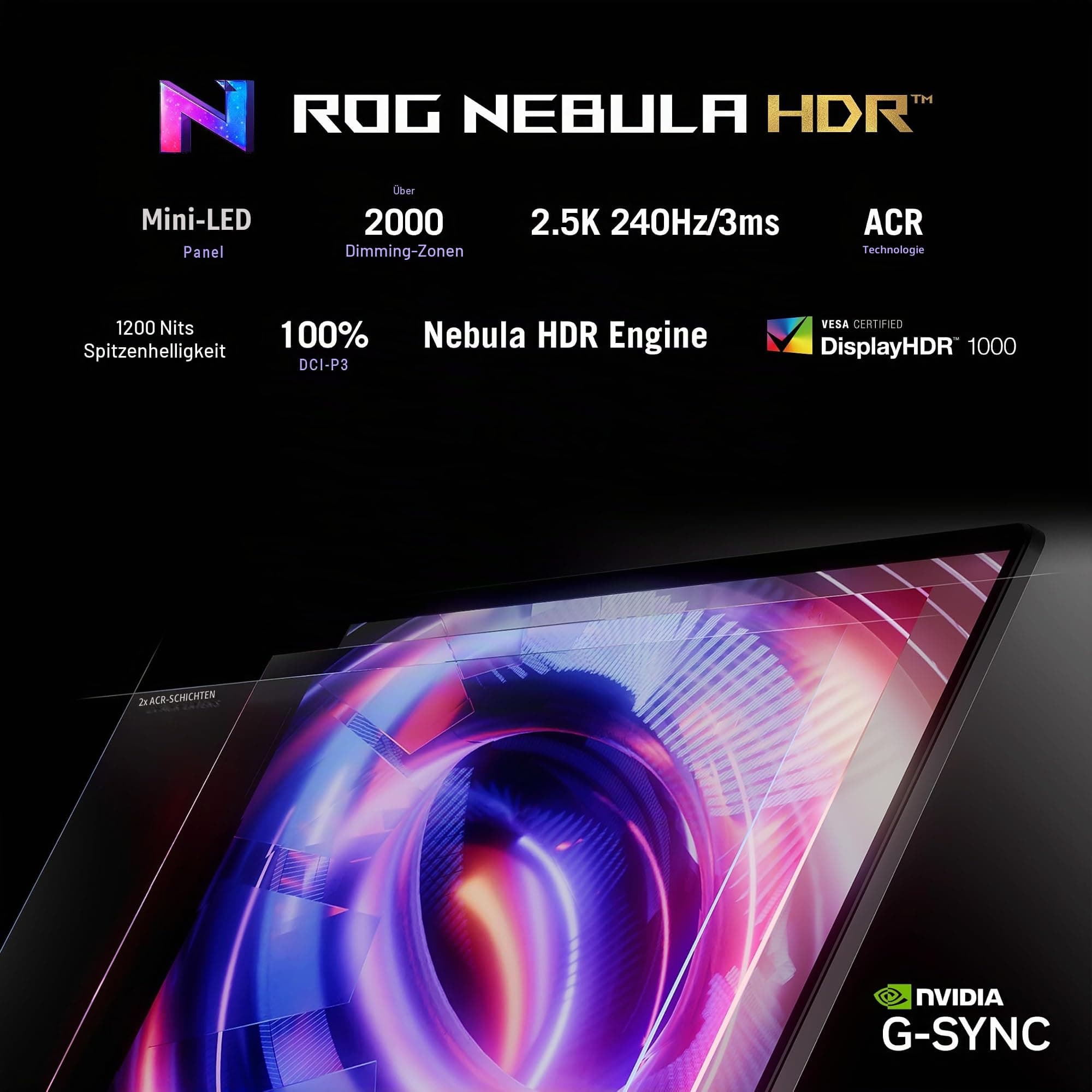 ASUS ROG Strix Scar 18 (2025) Gaming Laptop, 18 Zoll ROG Nebula HDR 16:10 2.5K 240Hz/3ms, NVIDIA GeForce RTX 5070 Ti, Intel Core Ultra 9 275HX, 32GB DDR5, 1TB PCIe SSD, Wi-Fi 7, Win 11 Pro, G833 Bild 3