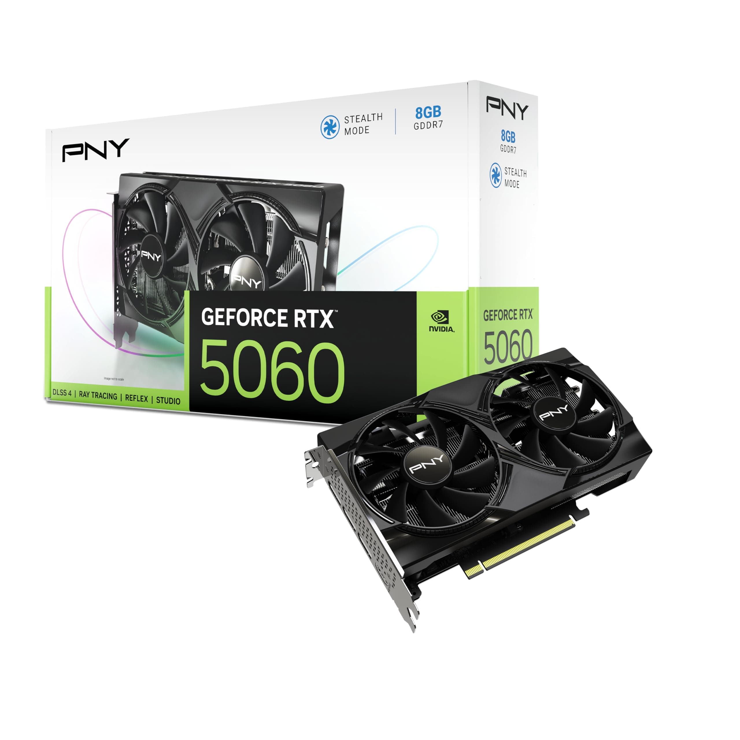 PNY GeForce RTX 5060, 8GB GDDR7, 128bit, DLSS 4-Spec, Hochleistungs-Gaming-Grafikkarte Bild 2