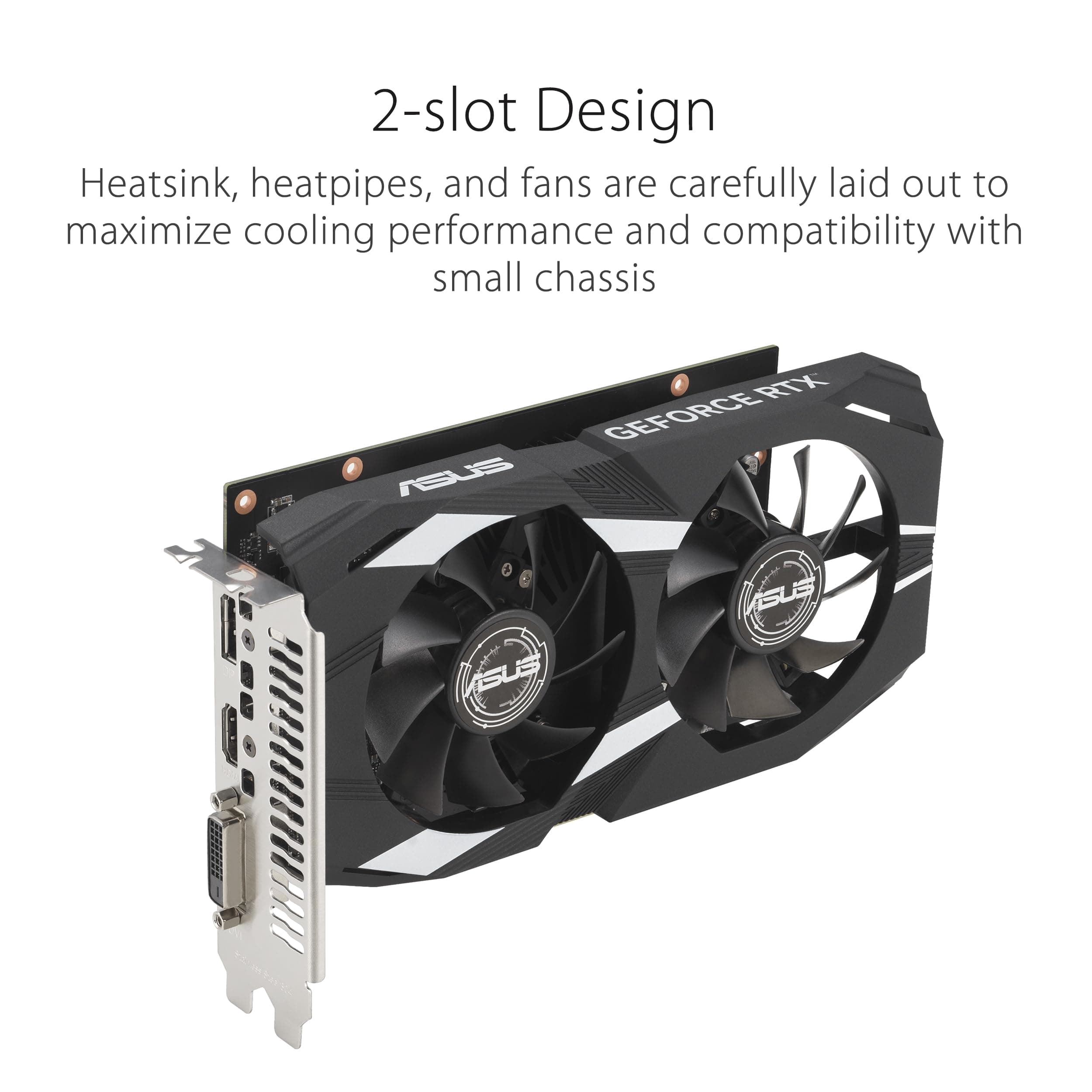 ASUS Dual GeForce RTX 3050 OC Edition 6GB GDDR6 Gaming Grafikkarte (Nvidia GeForce RTX3050 DLSS, PCIe 4.0, 1x HDMI 2.1a, 1x DisplayPort 1.4a, DUAL-RTX3050-O6G) Bild 6