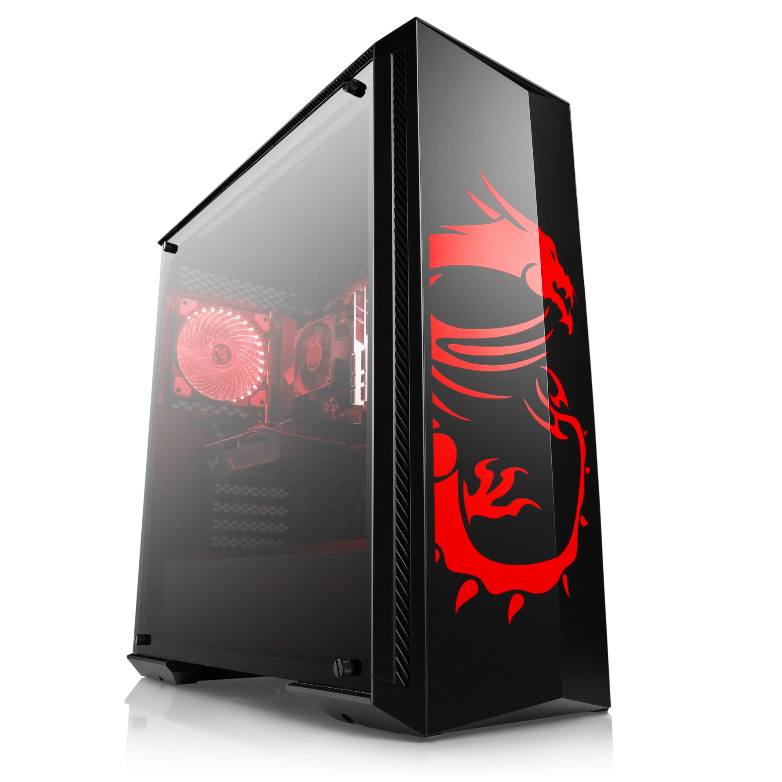 Gaming PC mit Windows 11 Pro | AMD Ryzen 5 5500 6x3.6GHz | RTX 5070 | 4000GB M.2 NVMe | 64GB DDR4 RAM | WLAN | Computer für Zocker, Gamer Desktop Rechner zum Spielen | A12681 Gungnir 100D 4000.0 GB 64.0 GB RTX 5070 Windows 11 Pro