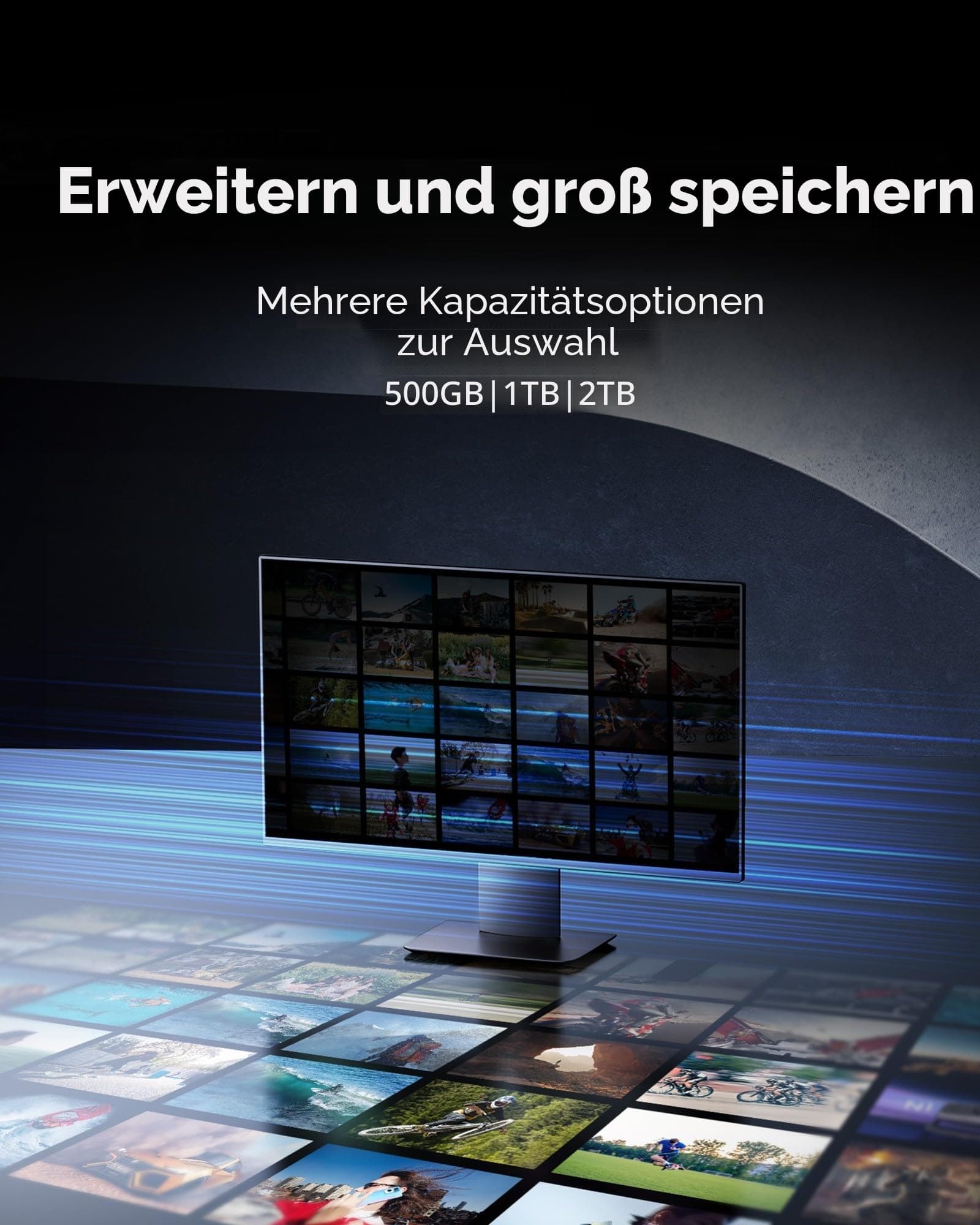 Lexar NQ790 1TB NVMe SSD M.2 Interne SSD 1TB, PCIe 4.0 Gen4x4, 7000 MB/s Lesen, 6000 MB/s Schreiben, Internes Solid State Drive, für Gaming und Videoschnitt Bild 6