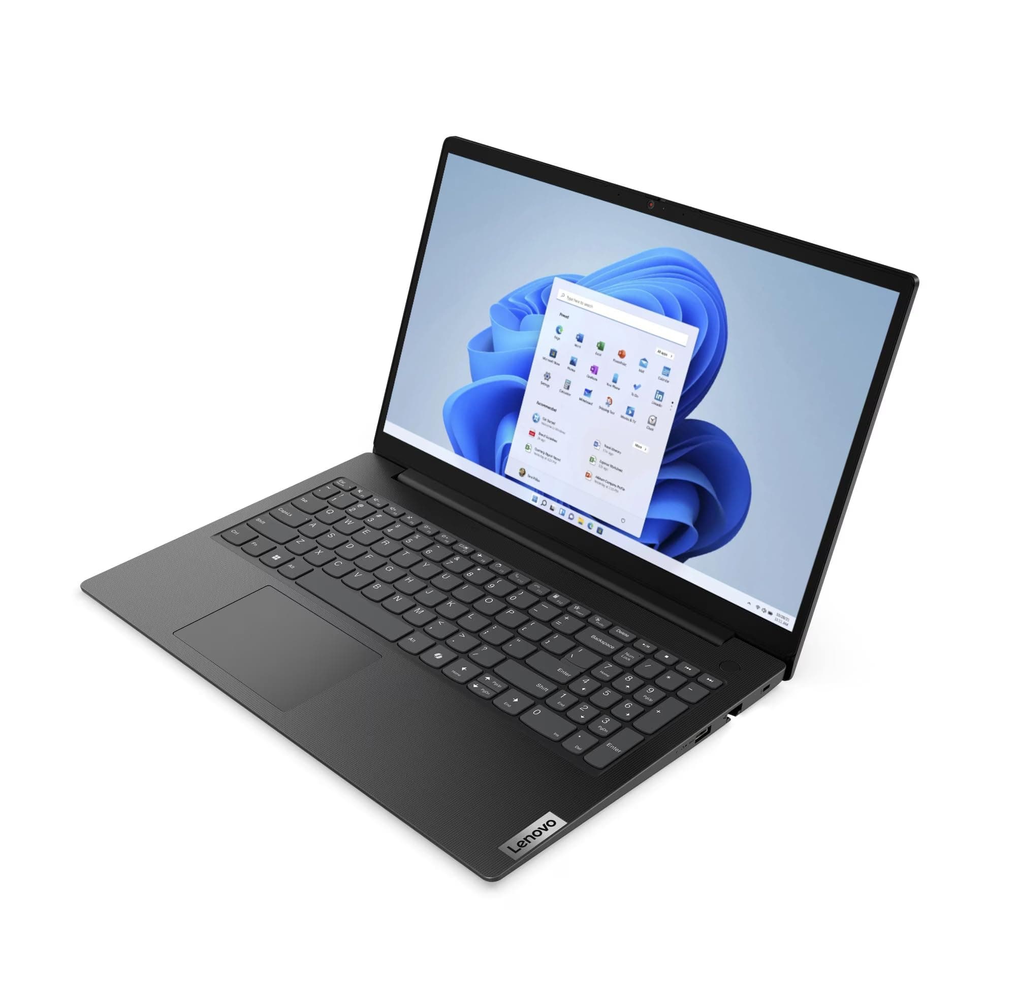 Lenovo Laptop, 15,6" FHD Display, Intel N150, 4 x 3.60 GHz, 256 GB SSD, Intel UHD Graphics, Norton 360, Windows 11, Schwarz Bild 3