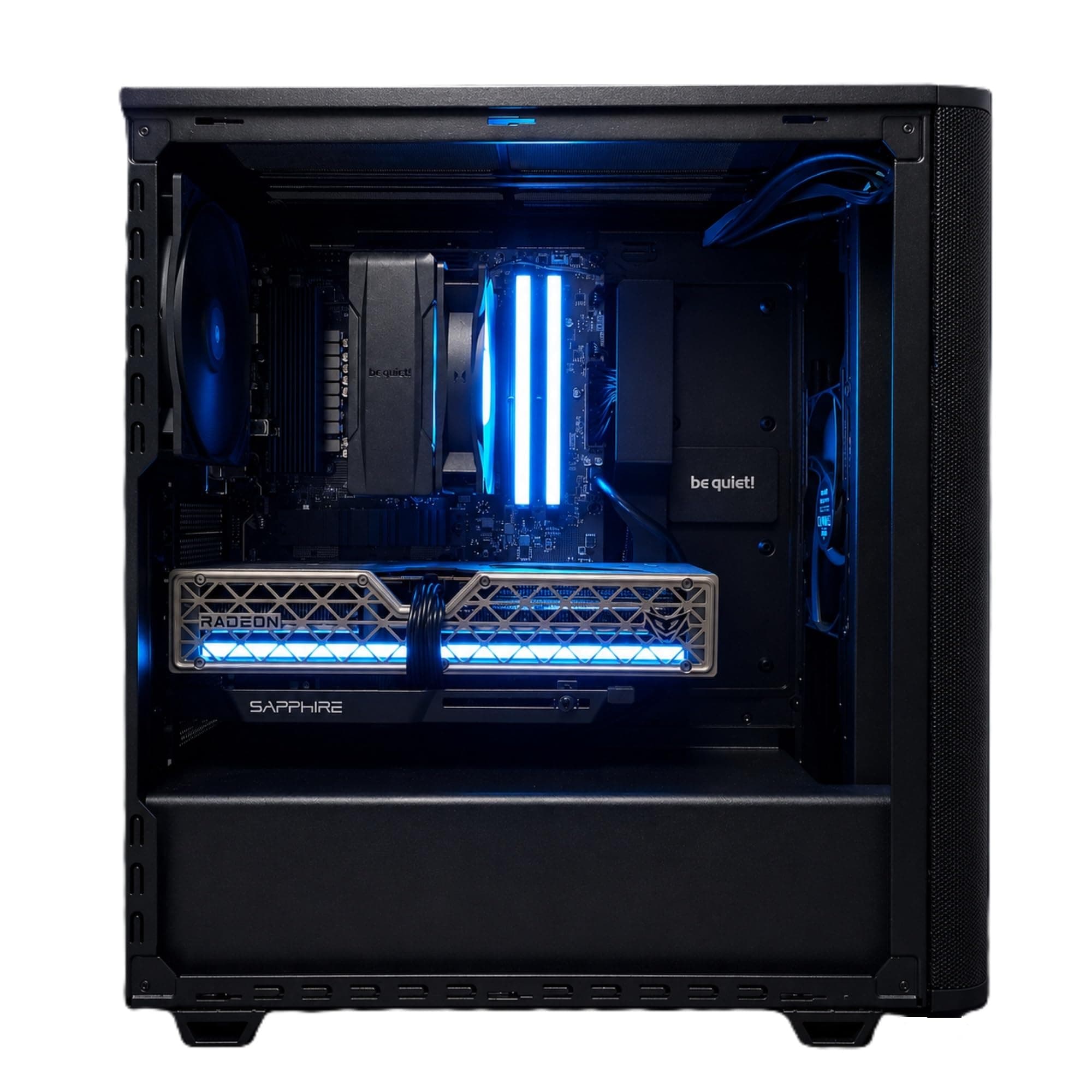 “Echelon One” Gaming PC | AMD Ryzen 5 7500X3D | Sapphire Nitro+ RX 9060 XT 16 GB | Corsair 32 GB DDR5 RAM | Samsung 1 TB SSD | MSI PRO B850 Wi-Fi | be Quiet! 650 W Gold Bild 5