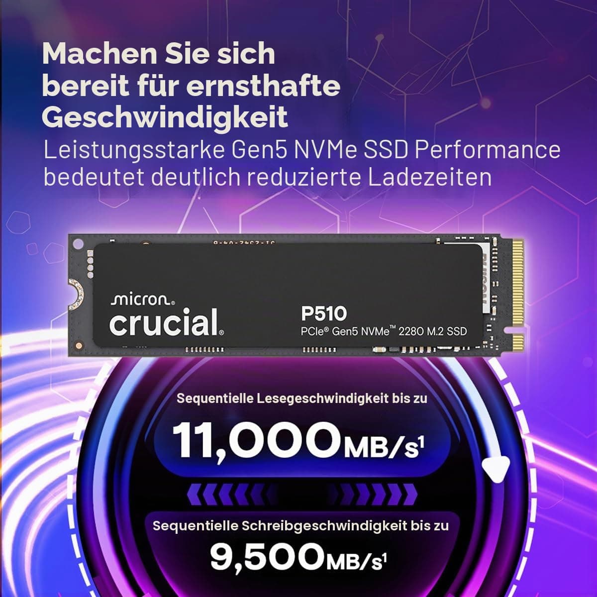Crucial P510 2TB PCIe Gen5 CT2000P510SSD Bild 3