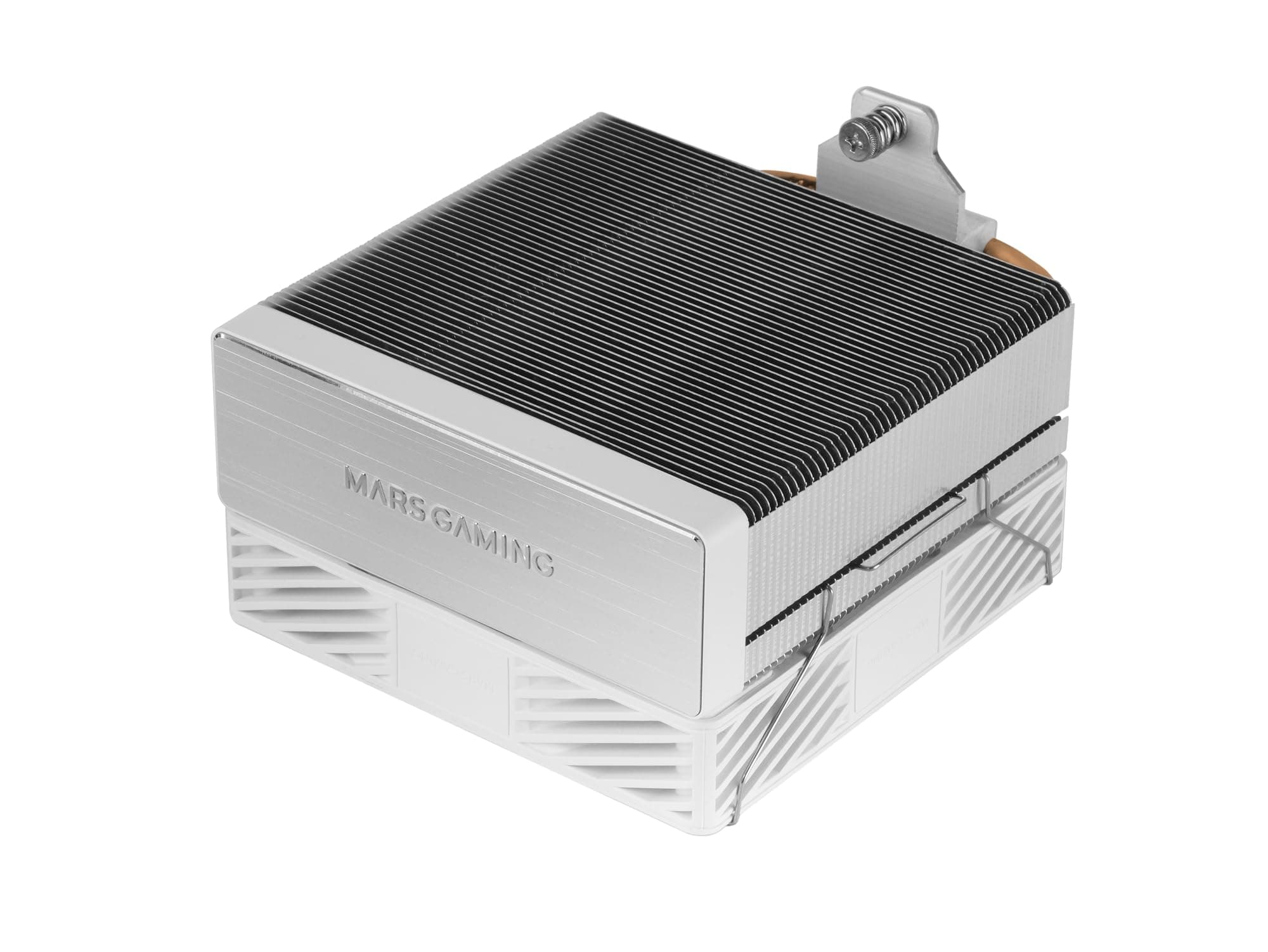Mars Gaming MCPU-X4, CPU Kühler 230W TDP, 4x Heatpipes HCT Neue Generation, PWM Lüfter SI Extreme-Silence 120mm, Ausbalancierter Kupferkern, Universelle Kompatibilität Intel und AMD, Weiß MCPUX4W Bild 8