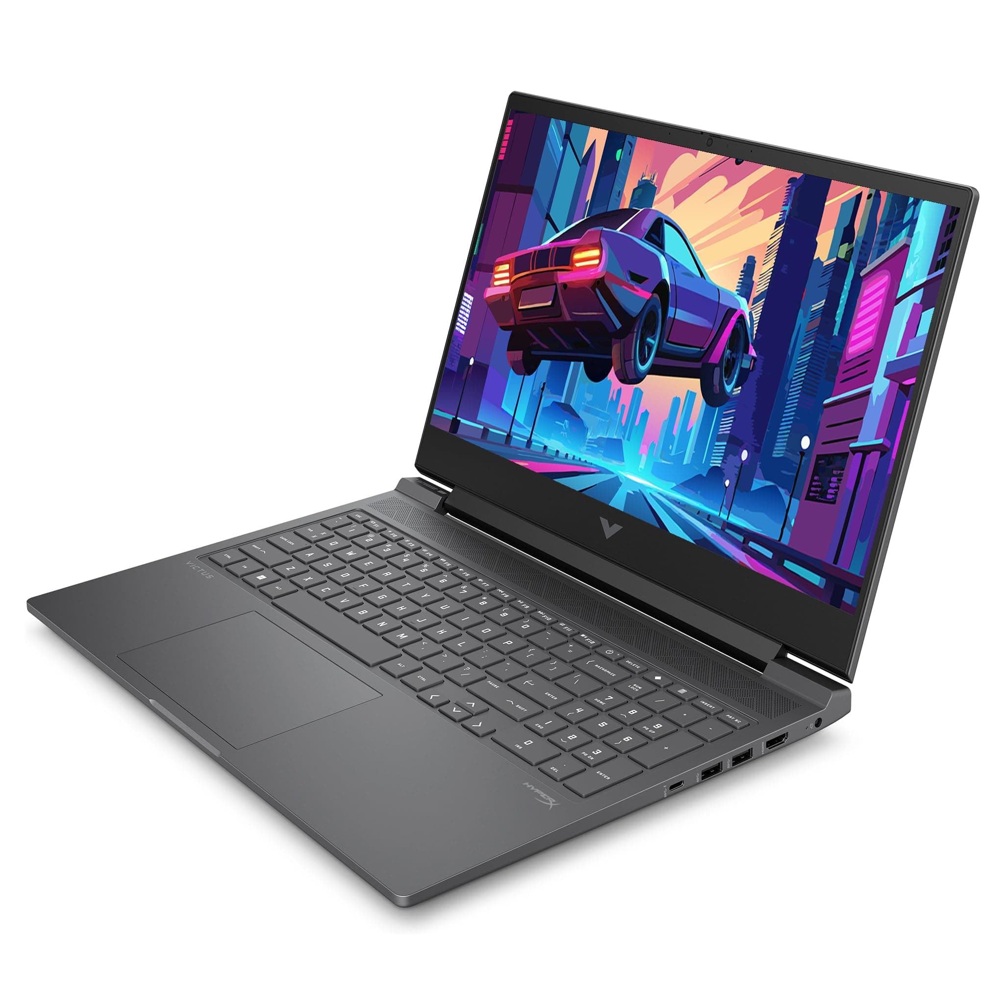HP Victus 16 Gaming Laptop, AMD Ryzen 5-8645HS, 16 GB DDR5 RAM, 512 GB PCIe SSD, 16.1" FHD (1920x1080) IPS 144Hz Display, Nvidia Geforce RTX 4050, Backlit QWERTZ Tastatur, Windows 11 Pro, Mica Silver 16 GB RAM | 512 GB SSD Windows 11 Pro Bild 3