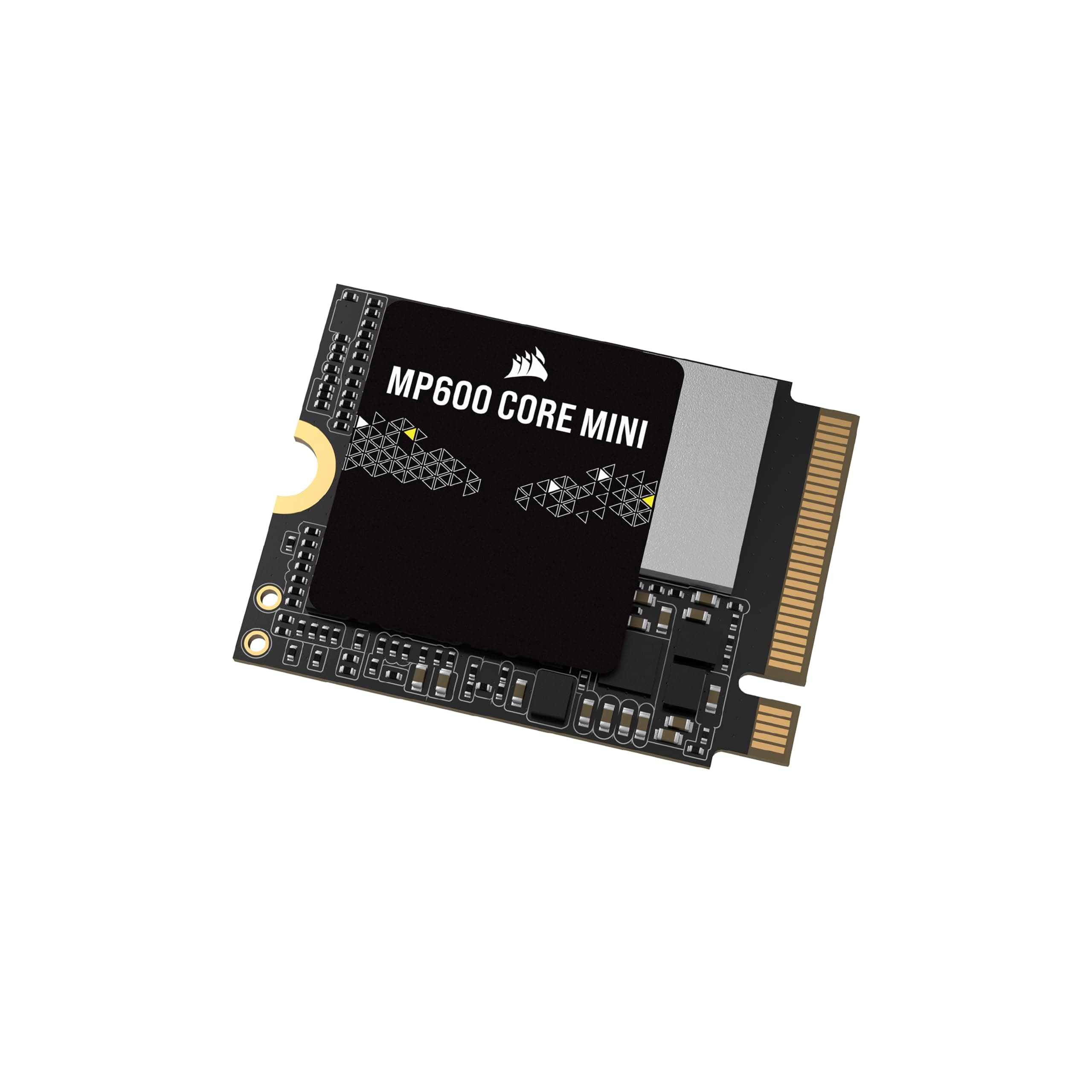 Corsair MP600 CORE Mini 2TB M.2 NVMe PCIe x4 Gen4 2 SSD - M.2 2230 - Bis zu 5.000 MB/s Sequentielles Lesen - High-Density QLC NAND - Für Steam Deck, ASUS ROG Ally, Microsoft Surface Pro - Schwarz 2 TB