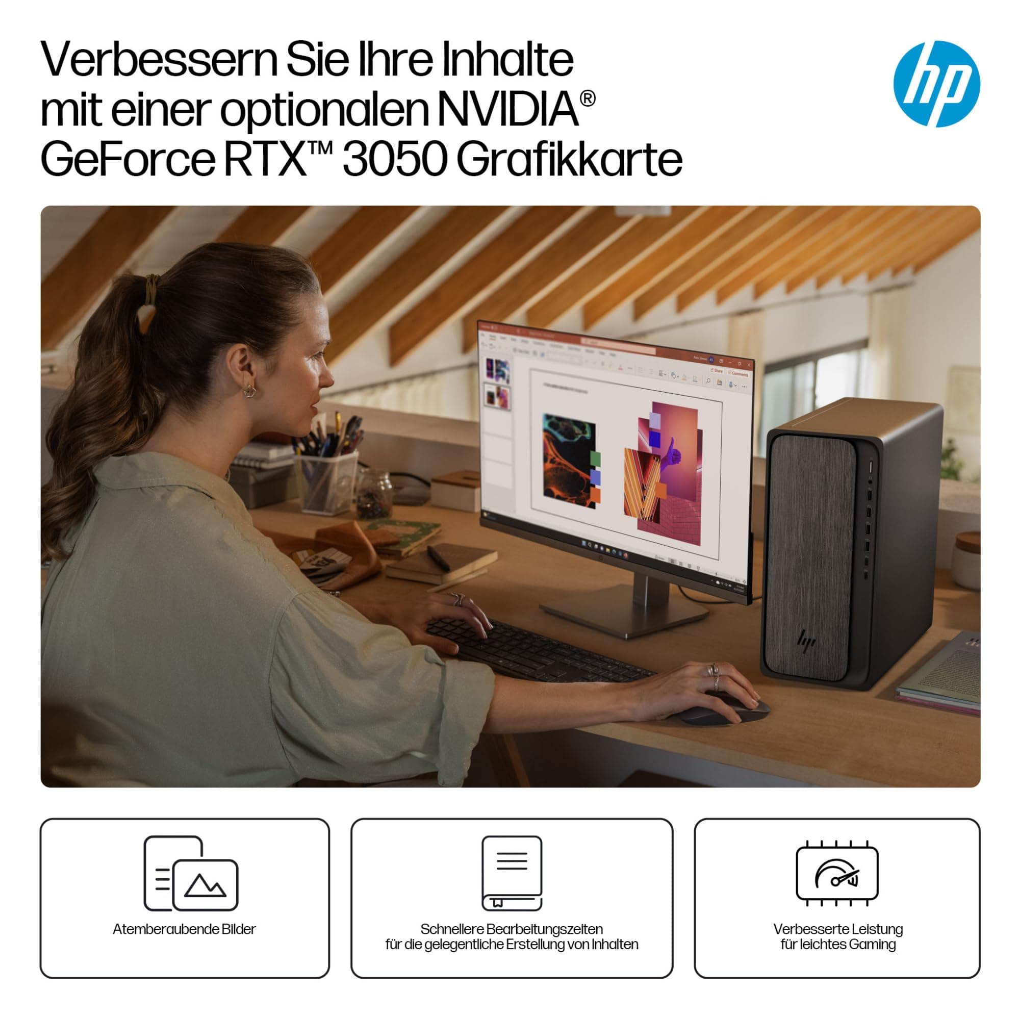 HP OmniDesk M02-0053ng・Tower・Ryzen 5 8500G (BA2U9EA#ABD) Bild 7