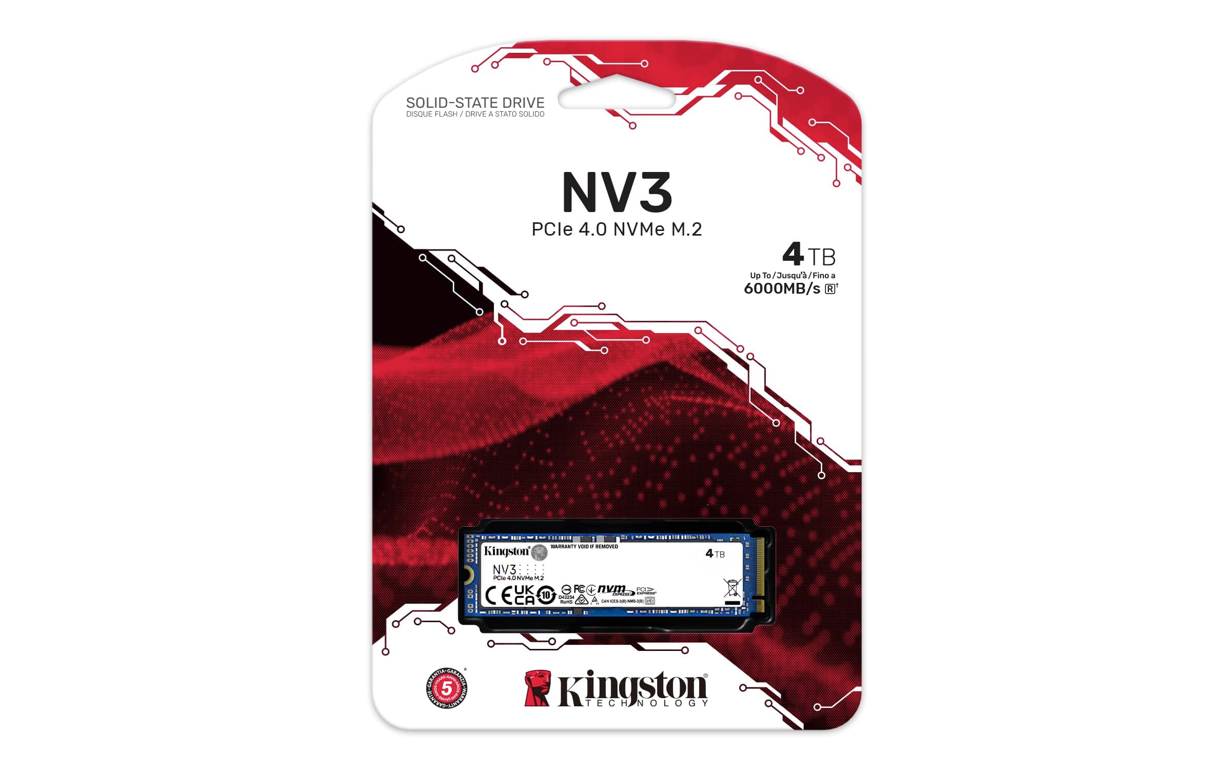 Kingston 4000 GB NV3 M.2 2280 PCIe 4.0 NVMe SSD 4TB 2280 Bild 6