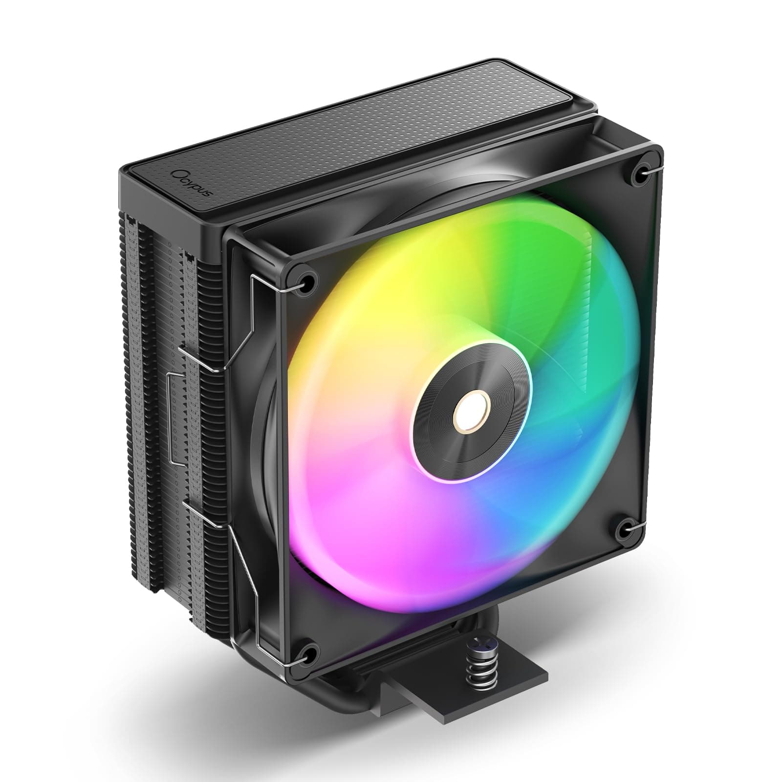 Delta A40 ARGB CPU Kühler, Leiser 120mm PWM Lüfter mit Hydraulischem Lager, 4 Kupfer Heatpipes, CPU Luftkühler für AMD AM4/AM5, Intel LGA 115X/1200/1700/1851, BK Delta A40 BK ARGB EU