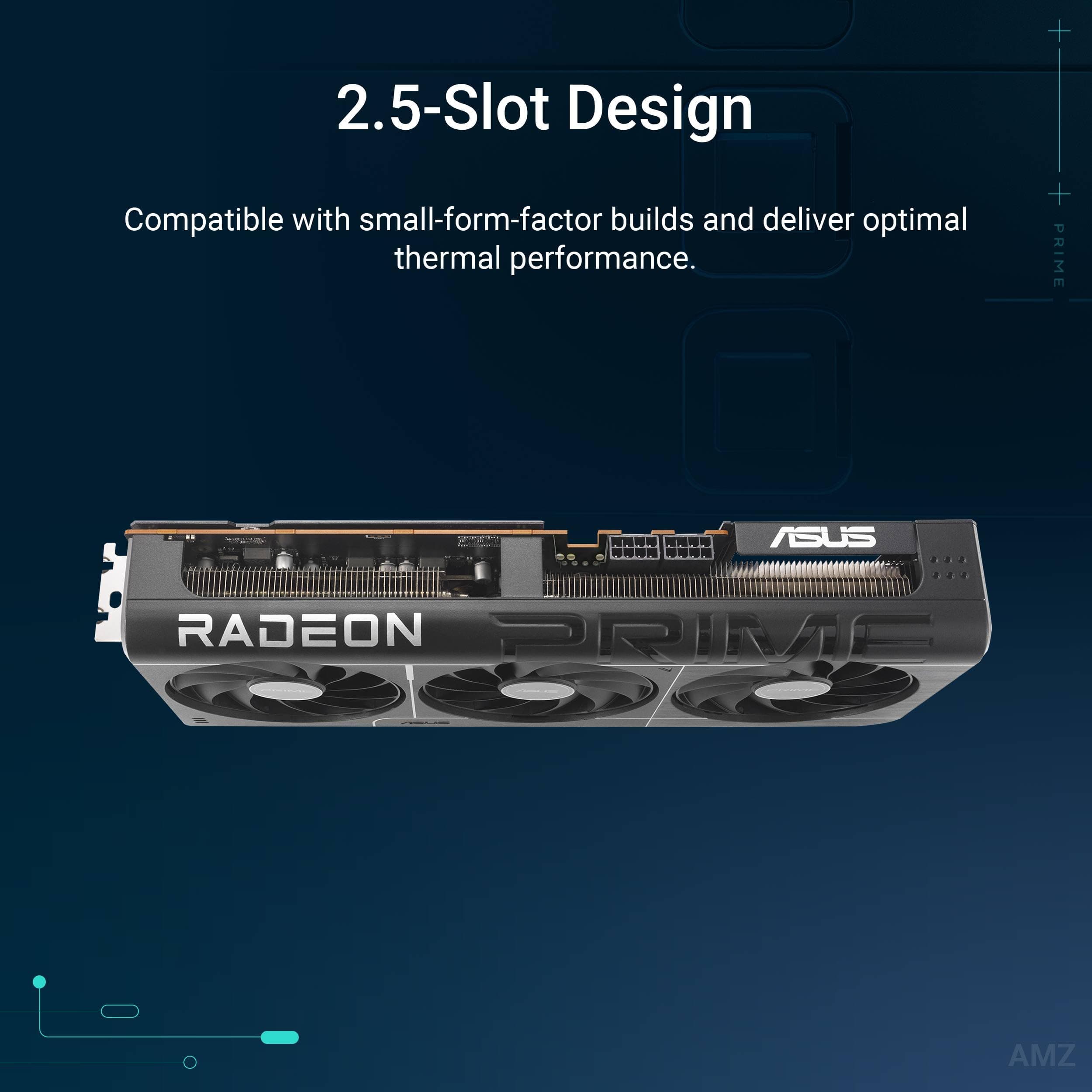 ASUS Prime Radeon RX 9070 OC Edition 16GB GDDR6 EVO Gaming Grafikkarte (AMD Radeon RX9070, PCIe 5.0, 1x HDMI 2.1b, 3X DisplayPort 2.1a, 2.5-Slot-Design) Bild 3