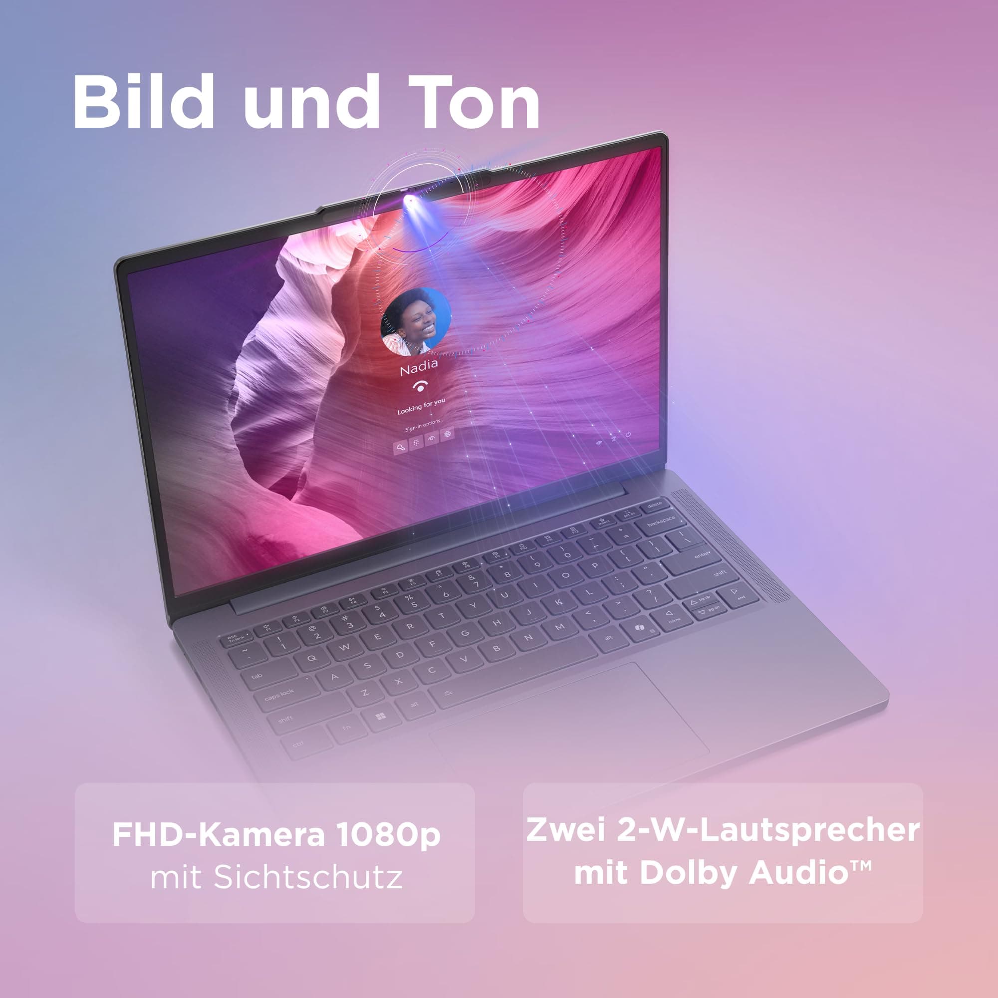 Lenovo IdeaPad Slim 3 Laptop | 16" WUXGA Display | AMD Ryzen 5 150 | 512GB SSD | 16GB RAM | AMD Radeon Grafik | QWERTZ | Windows 11 | Luna Grau | 3 Monate Premium Care Bild 7