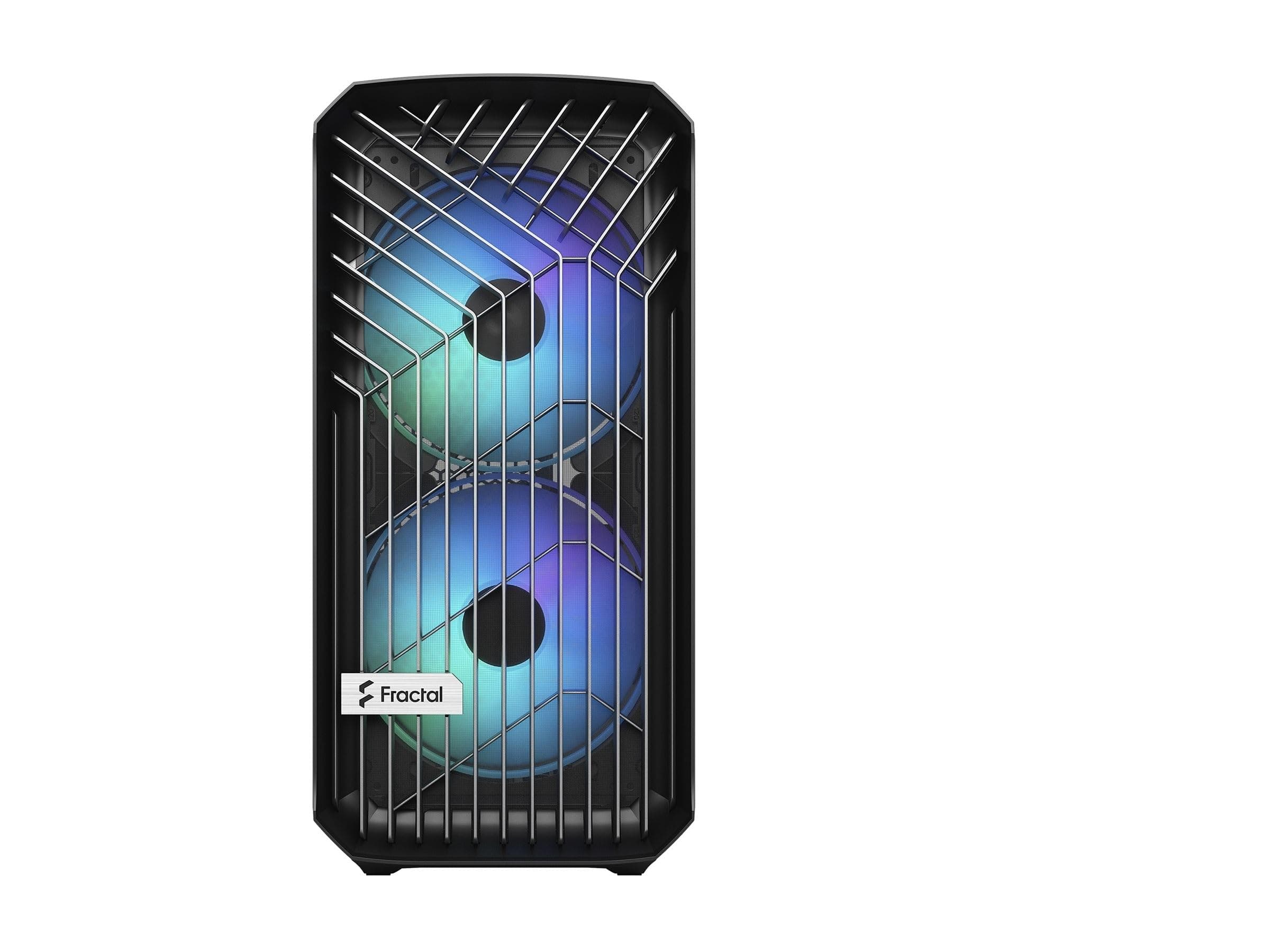 Fractal Design Torrent Compact RGB Black - Light Tint Tempered Glass Side Panels - Open Grille for Maximum air Intake - Two 180mm RGB PWM Fans Included - Type C - ATX Airflow Mid Tower PC Gaming Case RGB Black Tempered Glass Bild 7