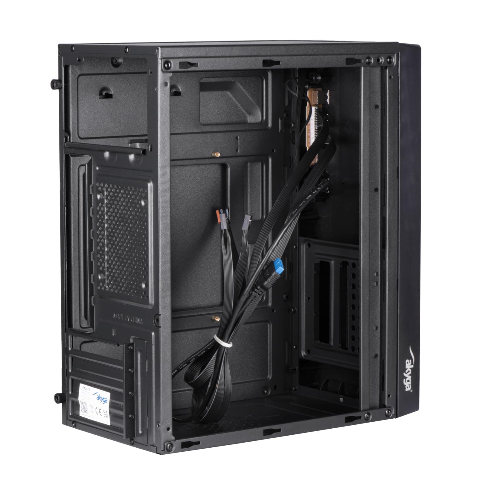 Micro ATX Akyga AK36BK Gehäuse 1x USB 3.0 schwarz ohne PSU Bild 5