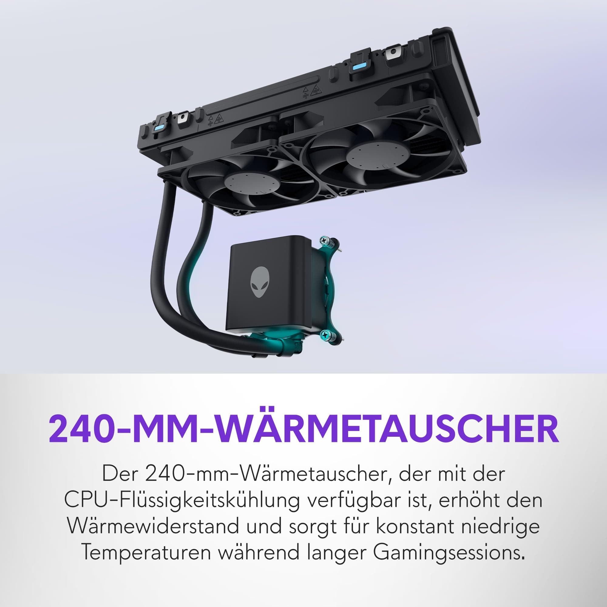 Alienware Aurora Gaming-PC ACT1250 – Intel Core Ultra 7 265KF Series 2, Nvidia GeForce RTX 5070, 32 GB DDR5, 1 TB SSD, Flüssigkühlung, 1000W Netzteil, Windows 11 Home, Seitenscheibe – Schwarz Basalt Intel Core Ultra 7 265KF 32 GB 1 TB NVIDIA RTX 5070 Bild 4