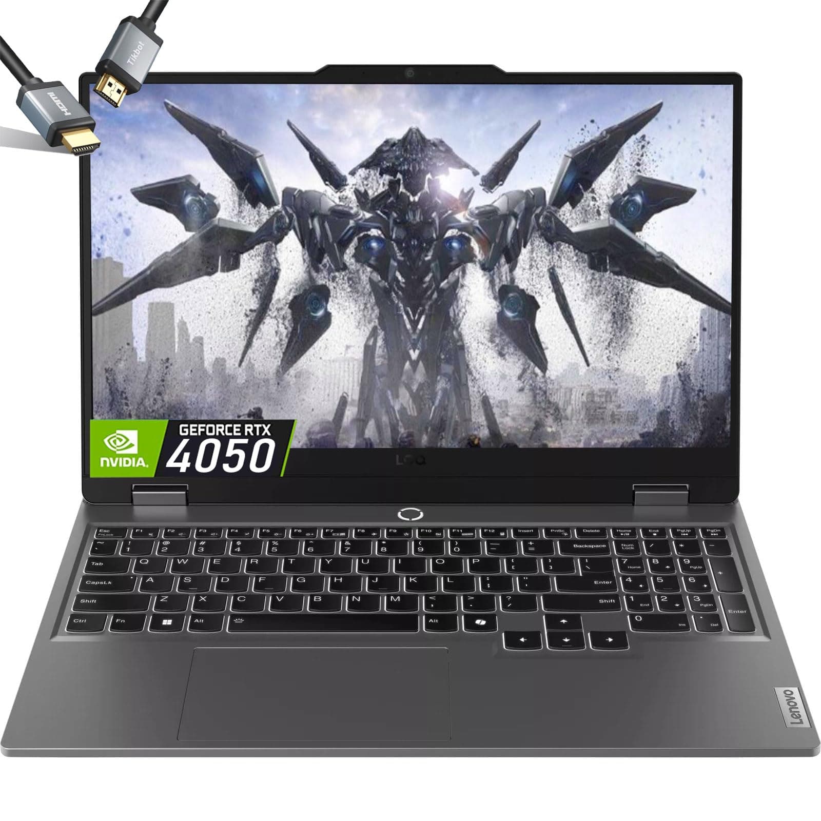 Lenovo LOQ 15 Gaming Laptop - RTX 4050 - Intel Core i5-12450HX Beat AMD Ryzen 7 4800H - 32GB RAM| 2TB SSD - 15,6 Zoll FHD Display 144Hz - Tastatur mit Hintergrundbeleuchtung - Windows 11 - Portatil