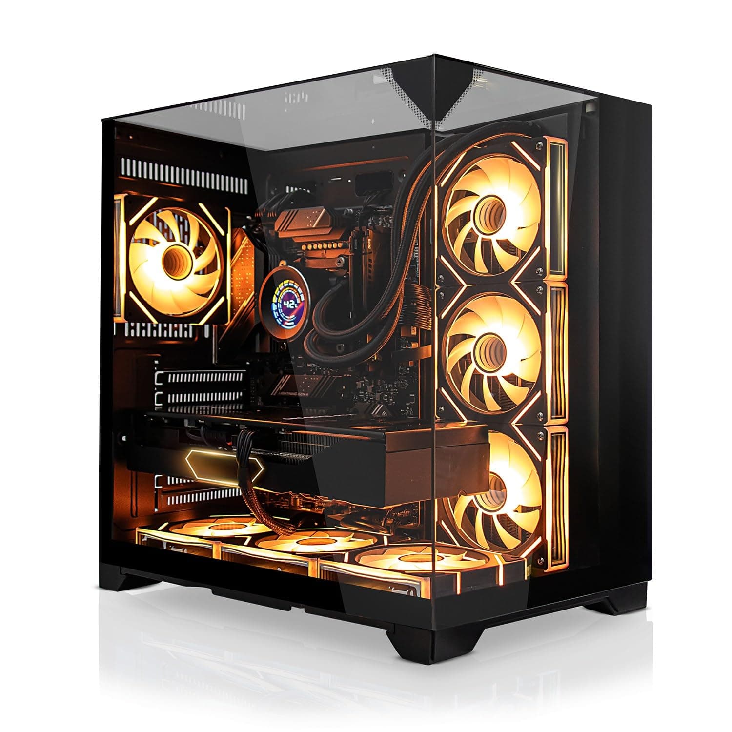SYSTEMTREFF High-End Gaming PC AMD Ryzen 9 9950X3D2 Dual 16x5.6GHz | Nvidia RTX 5090 32GB | 2TB M.2 NVMe | 32GB DDR5 RAM | Windows 11 | Desktop Computer Rechner für Gamer, Zocker & Streamer