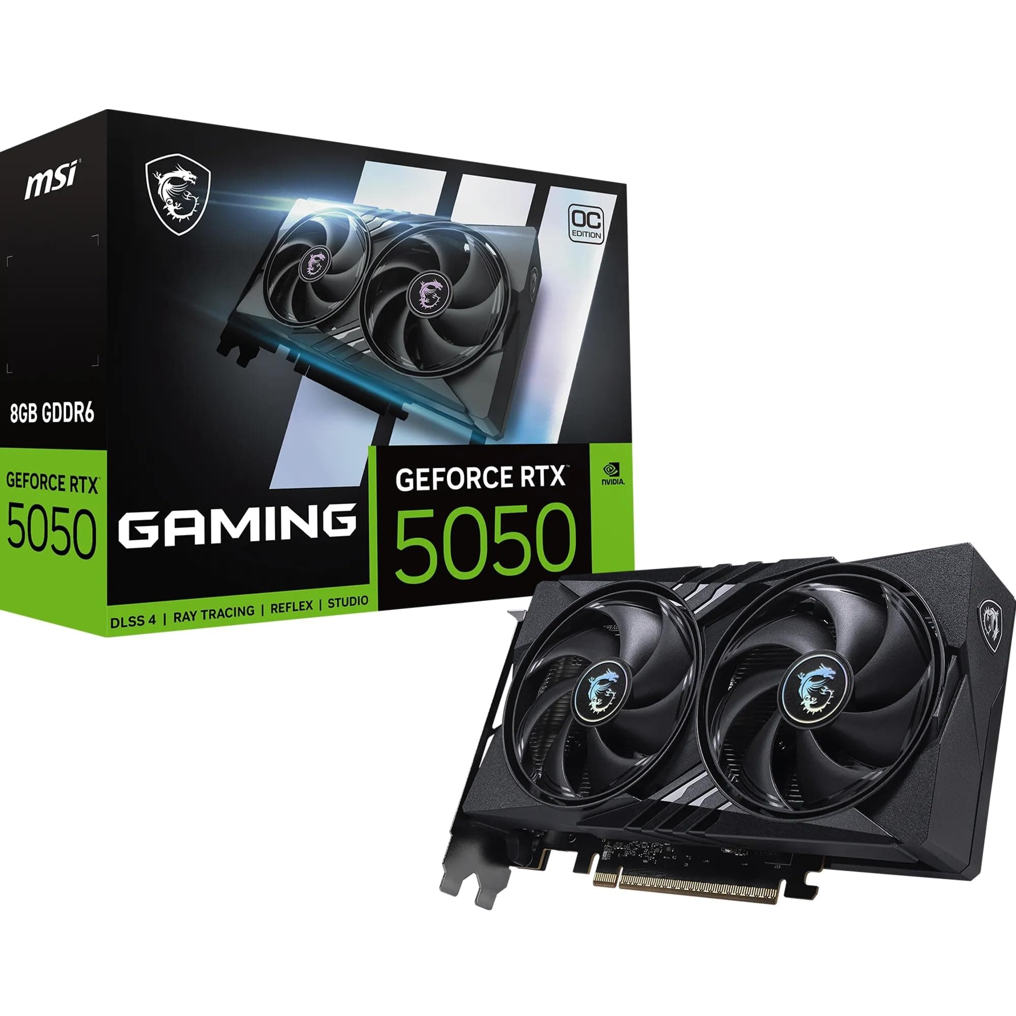 MSI GeForce RTX 5050 8G Gaming OC - 8GB GDDR6 (20Gbps/128-bit), PCIe 5, Boost: 2602 Hz, HDMI 2.1b, DisplayPort 2.1b Bild 2