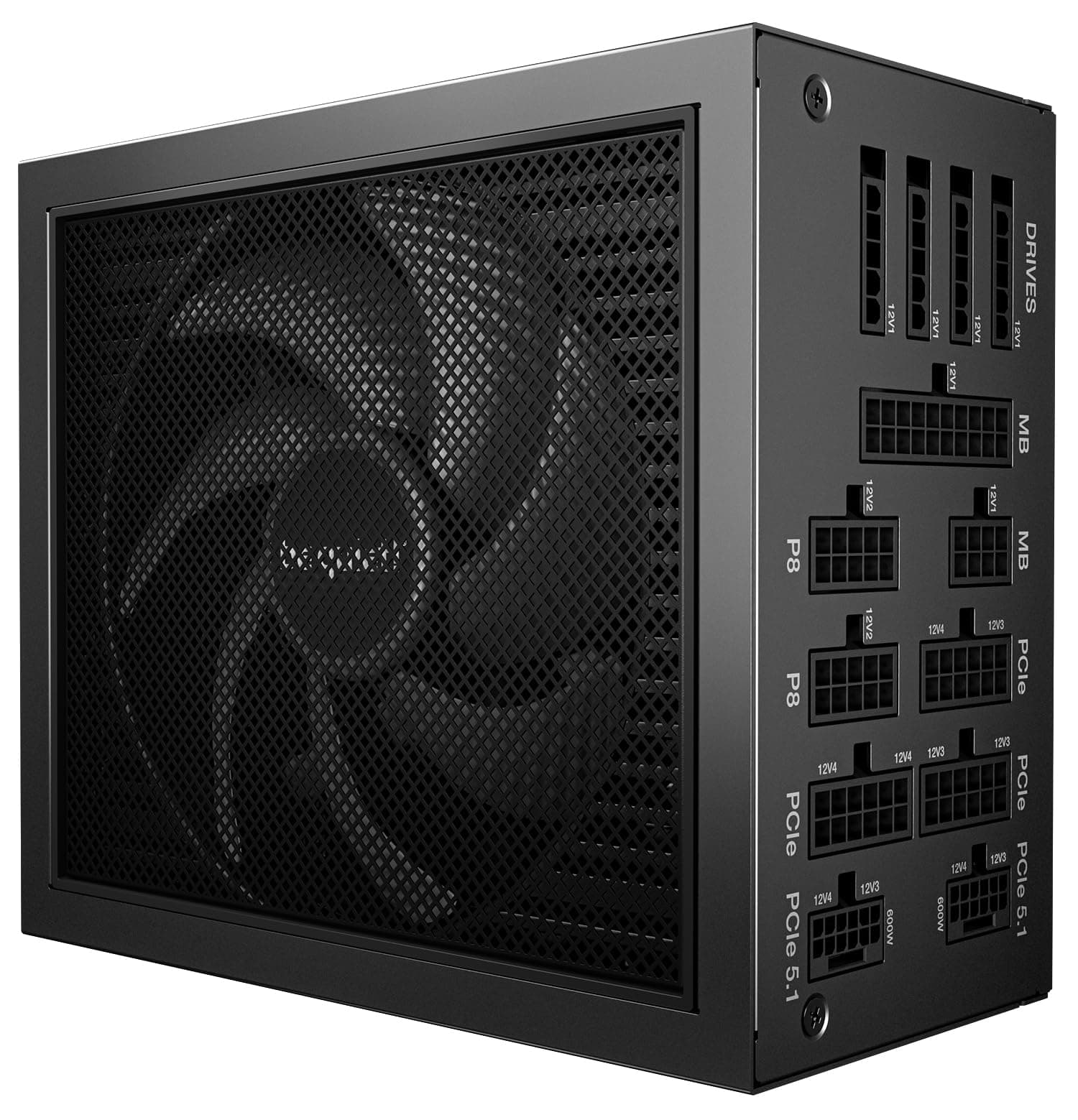 be quiet! Dark Power 14 1200W, ATX 3.1, 80 PLUS® Titanium, modulares Netzteil, Aktive und semi-passive Kühlung, PCIe 5.1, PCIe 5.0 & PCIe 4.0 Grafikkarten, 12V-2x6 Kabel enthalten, Silent Wings-Lüfter Bild 2