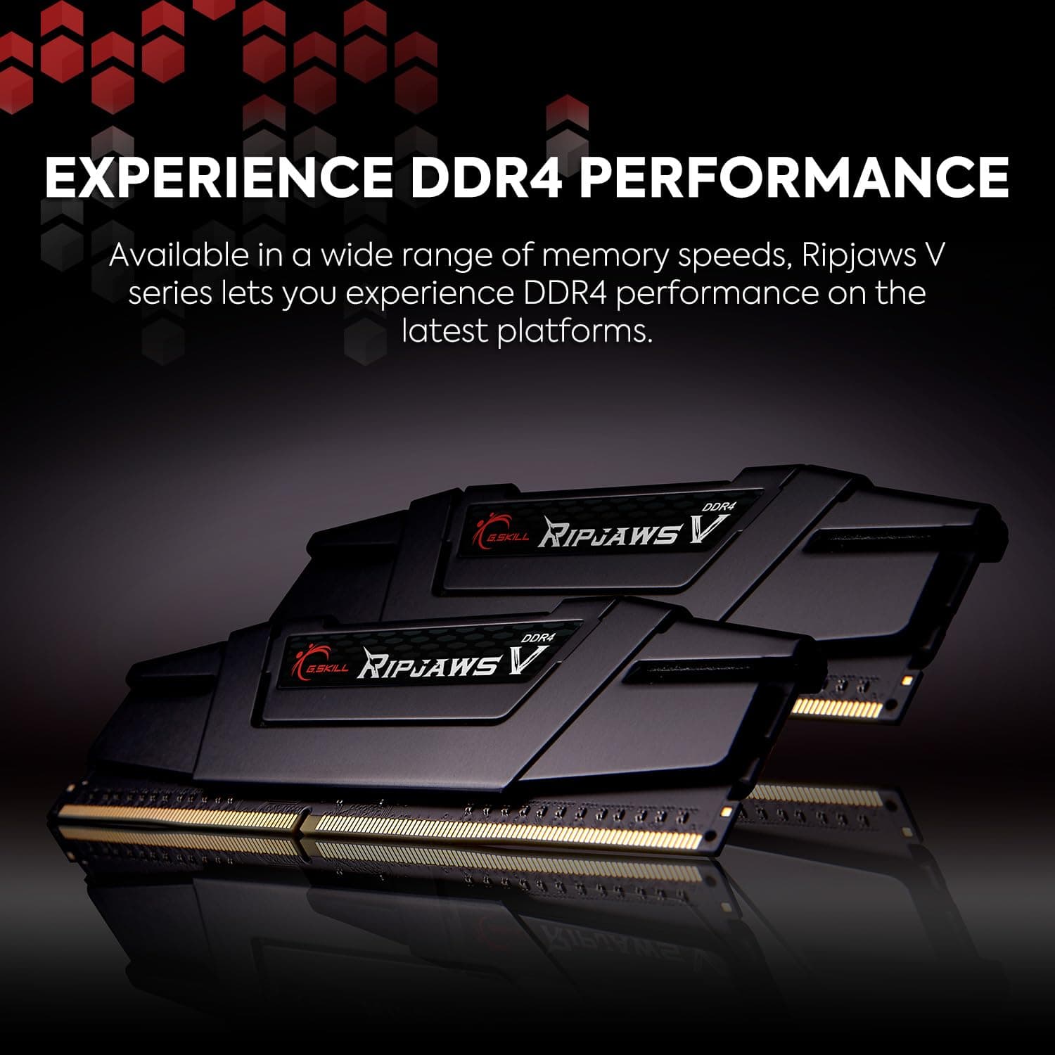 G.Skill Ripjaws V 32GB DDR4 K2 32GVKC 3600 (2x16GB) C16, F4-3600C16D-32GVKC Bild 3