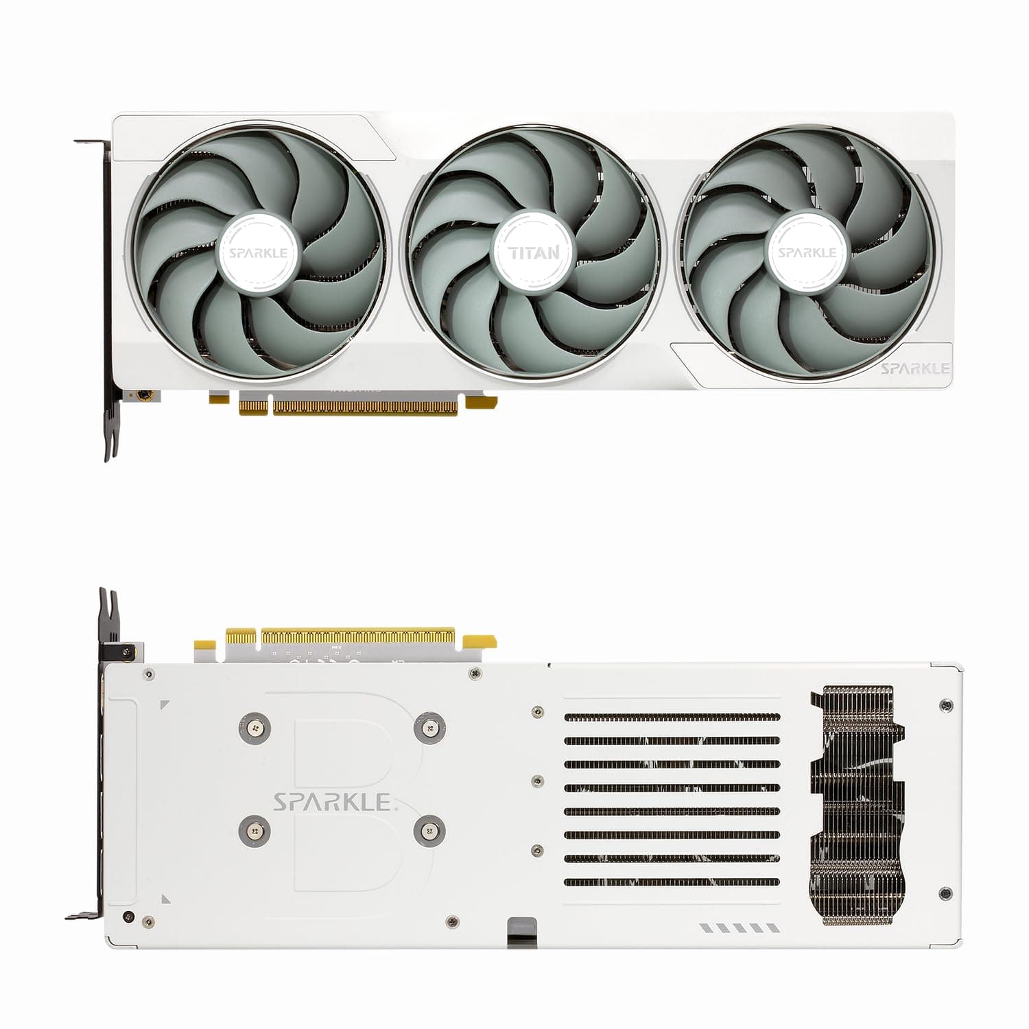 WEELIAO Sparkle Intel Arc B580 Titan OC Grafikkarte, 12 GB GDDR6, Torn Cooling 2.0, Axial Breathing Light, Metal Backplate, SB580T-12 G OC (Weiß) Weiss/opulenter Garten Bild 3