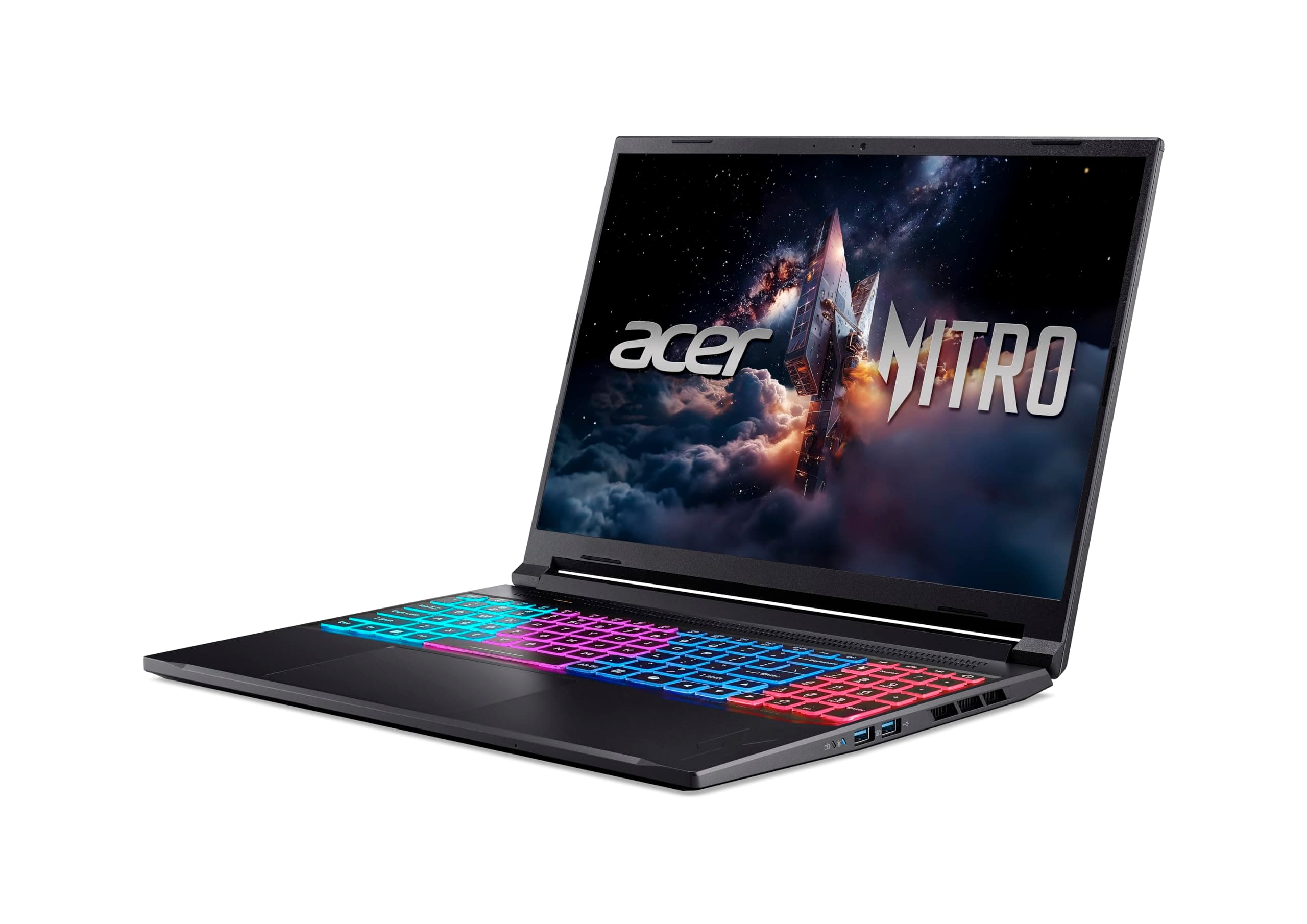 Acer Nitro V 16S AI (ANV16S-41-R93W) Gaming Laptop, 16" WQXGA IPS 180Hz Display, AMD Ryzen 7 260, 16 GB RAM, 1 TB GB SSD, NVIDIA GeForce RTX 5070, Windows 11, QWERTZ Tastatur, schwarz Bild 4