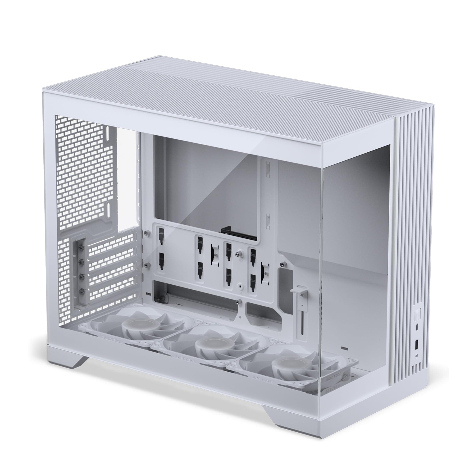 Phanteks XT V3 Mini-Tower PC-Gehäuse Weiß – Kompaktes Micro-ATX Case mit Tempered Glass, Unterstützung für 360mm Radiator & 430mm Grafikkarten – mit 3X 120mm RGB Lüftern