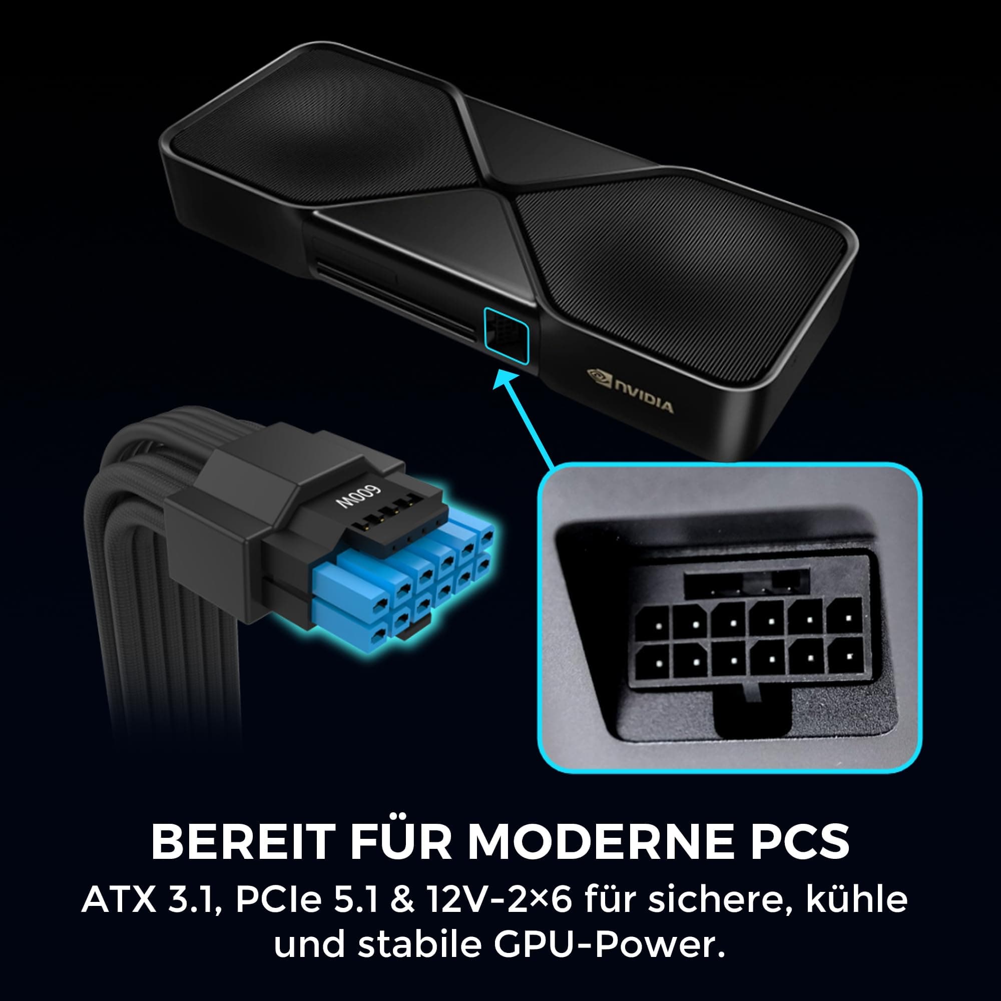 Lian Li SP1000P SFX Netzteil – 1000W Weiß | 80 Plus Platinum Effizienz, vollmodular, ATX 3.1 & PCIe 5.1, kompakt & leise, ideal für High-End Gaming Bild 7