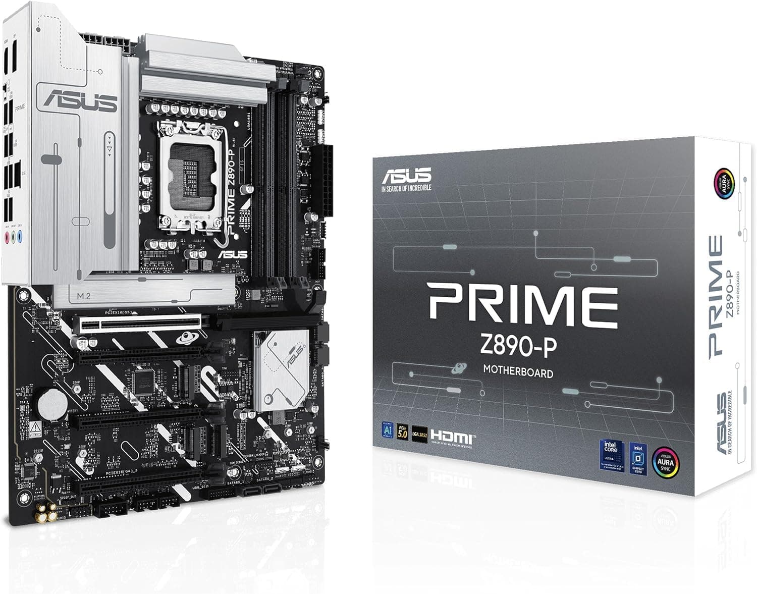 Intel® Core™ Ultra 7 265KF 20-Core up to 5.5 GHz + ASUS Prime Z890-P ATX, 14+1+2+1 Power Stages, DDR5, PCIe 5.0, USB-C 20Gbps, 4X M.2, PCIe Slot Q-Release Bild 4